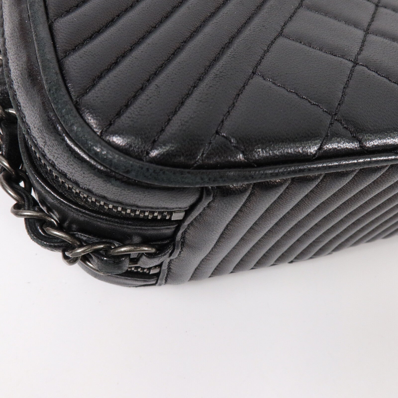 CHANEL 羊皮皮革Chain Shoulder鏈帶肩背袋