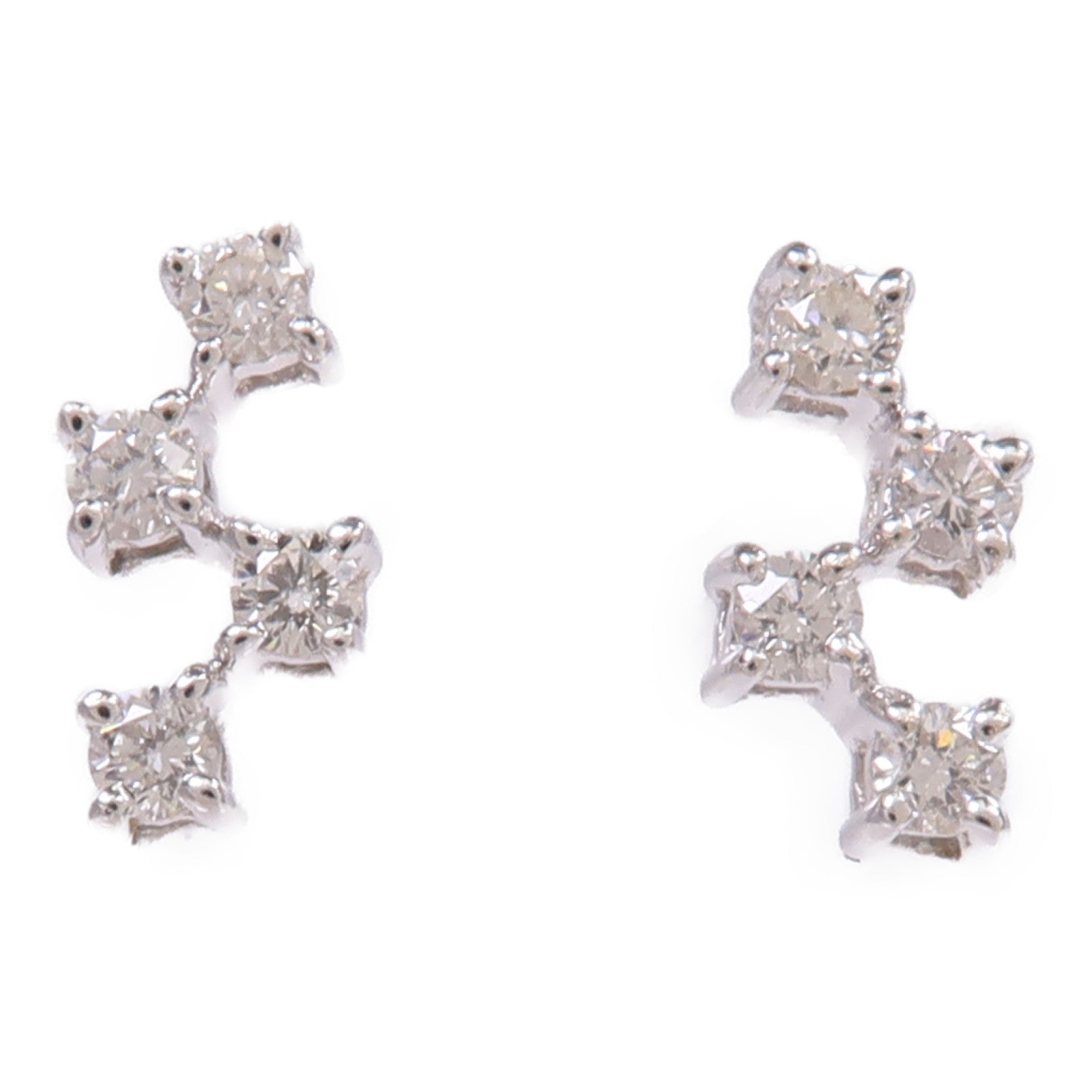 JEWELRY 【激減優惠】18K白金Diamond Earrings鑽石耳環