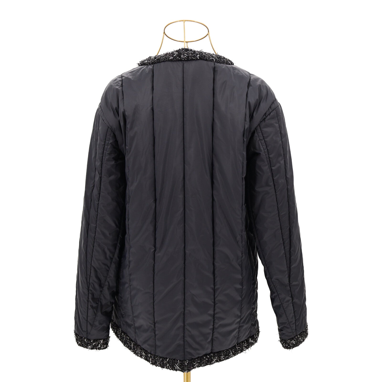 CHANEL Polyamide/Polyester CC Buttons Puffer Coat大衣
