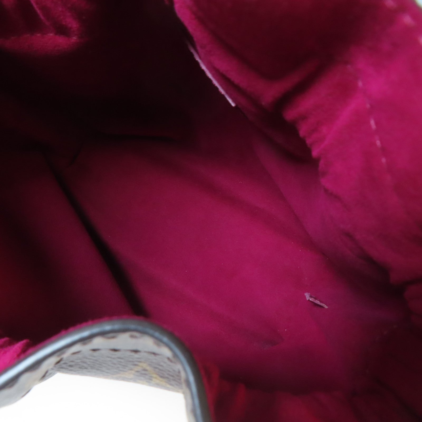 LOUIS VUITTON 【激減優惠】Monogram Posh Noe Drawstring Pouch金扣手拿包啡色/紫色