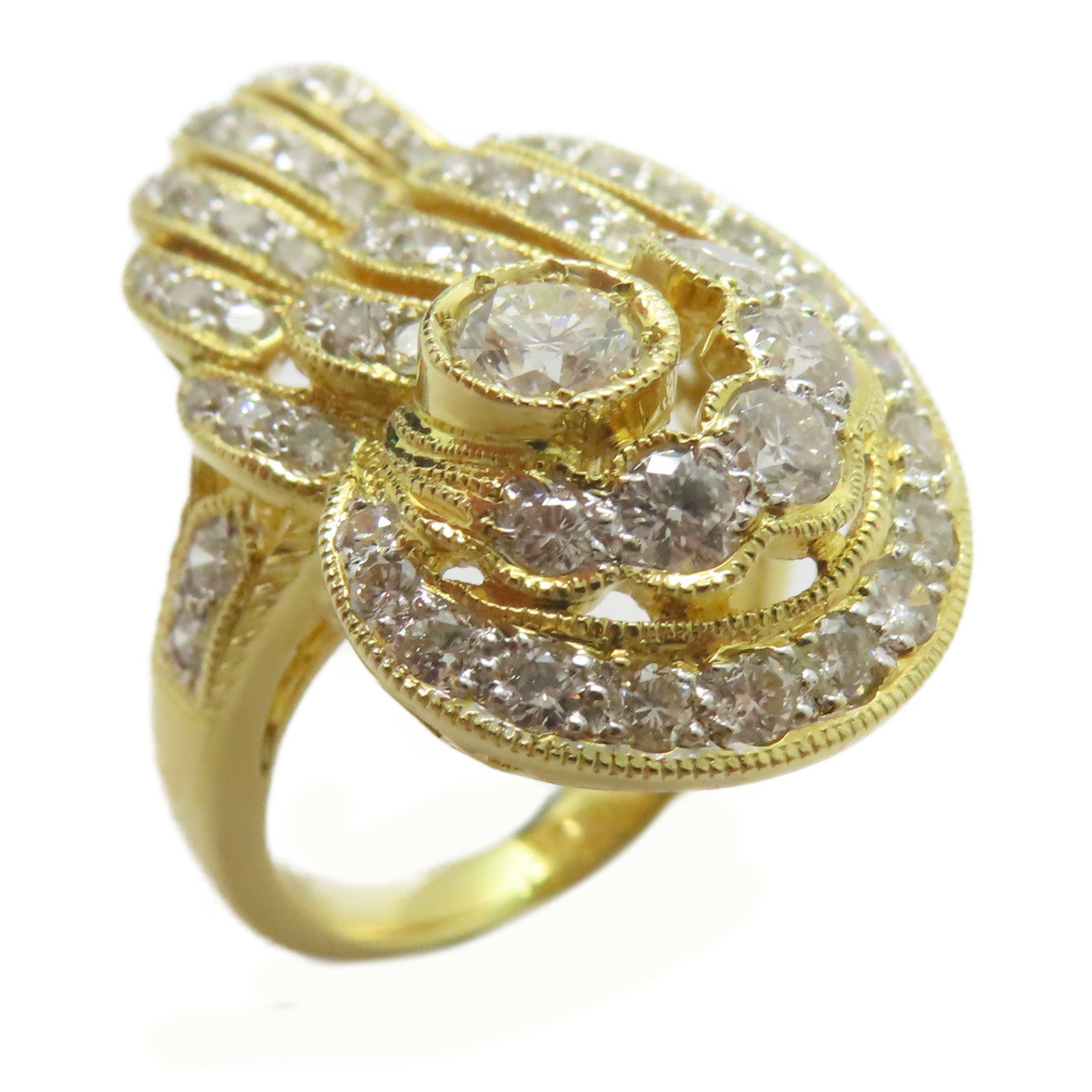 JEWELRY 【激減優惠】18K黃金Diamond Ring 0.32ct鑽石/1.88ct鑽石戒指US#6.5