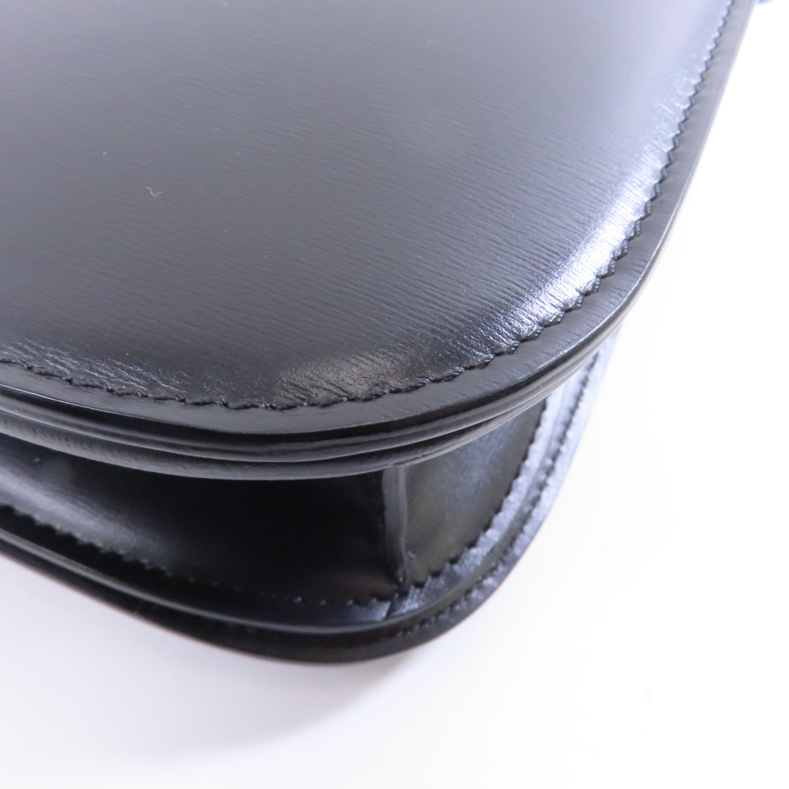 CELINE 牛皮皮革Classic Box金扣肩背袋黑色
