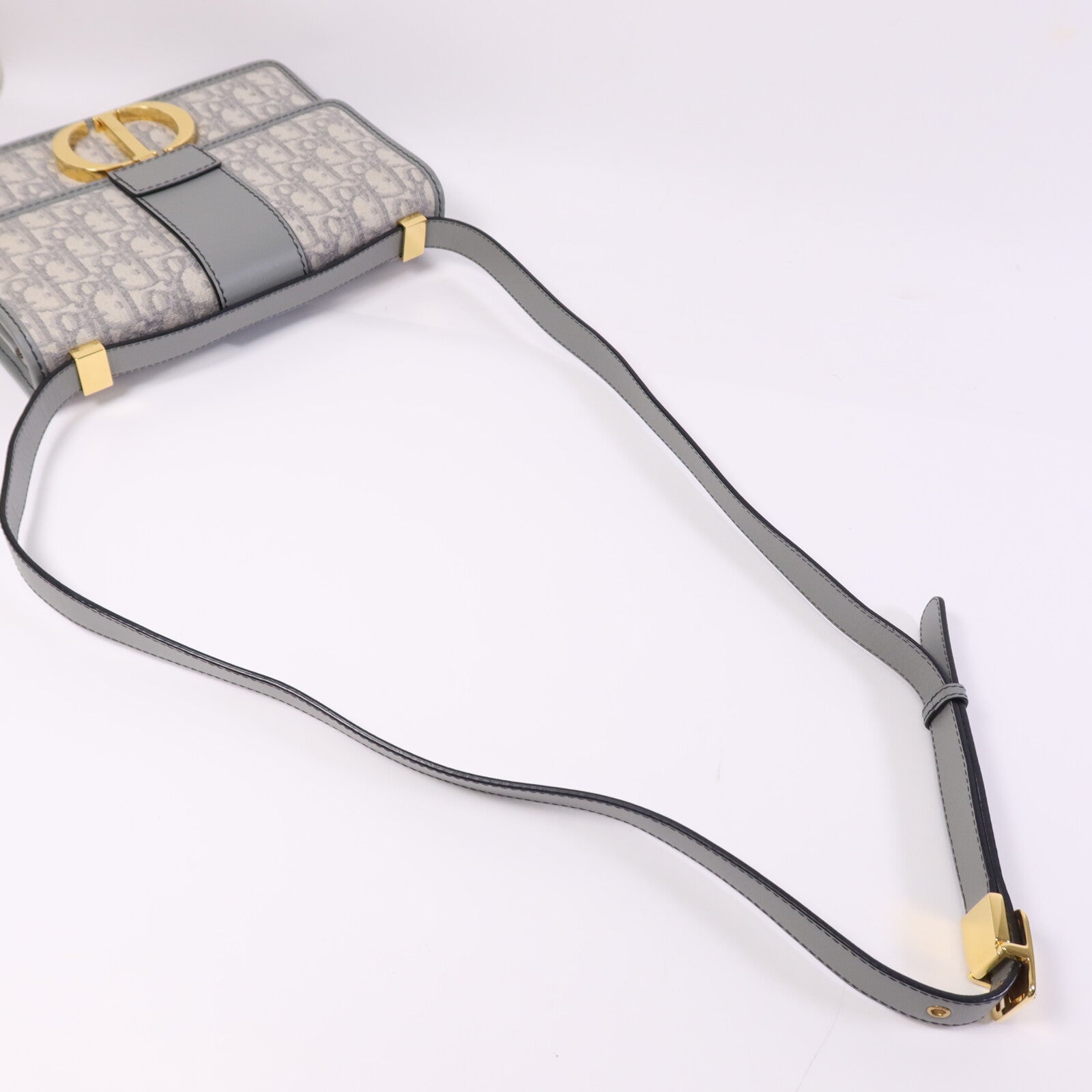 Dior 帆布Montaigne 30金扣肩背袋