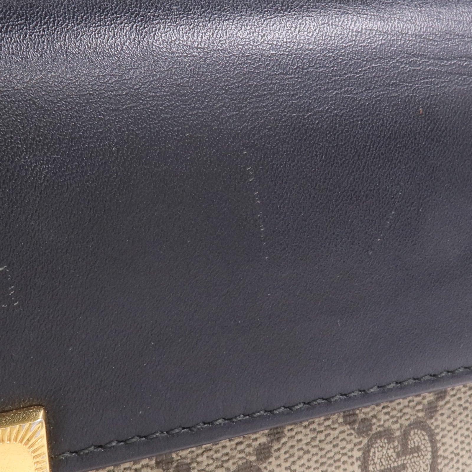 GUCCI 塗層帆布/皮革Padlock Wallet On Chain鏈帶肩背袋