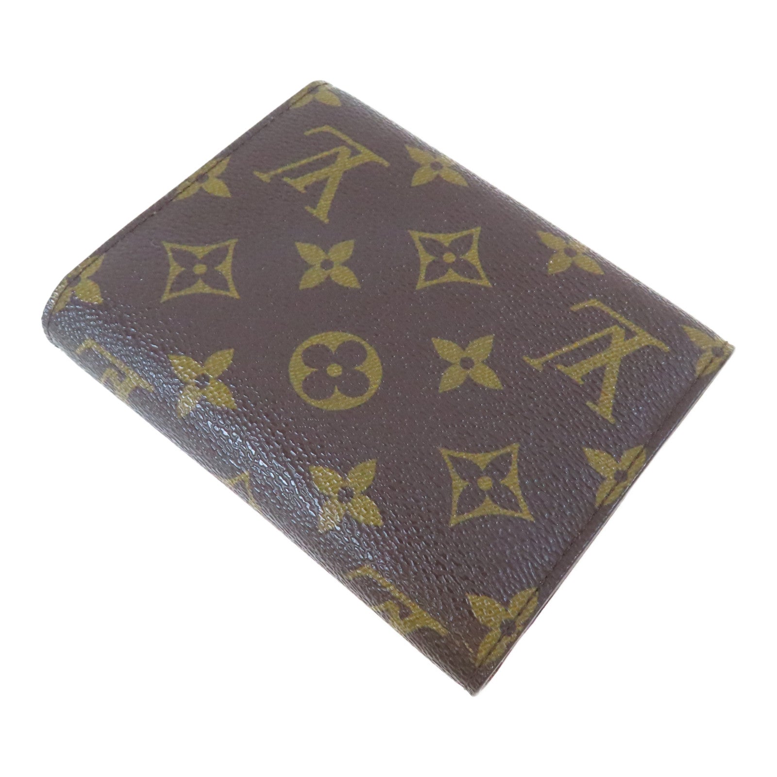 LOUIS VUITTON Monogram Joey Wallet金扣三摺短錢包啡色