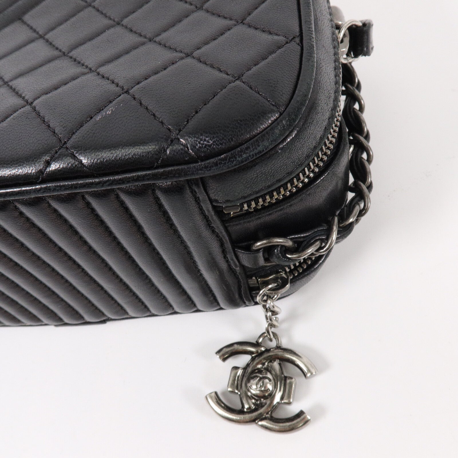 CHANEL 羊皮皮革Chain Shoulder鏈帶肩背袋