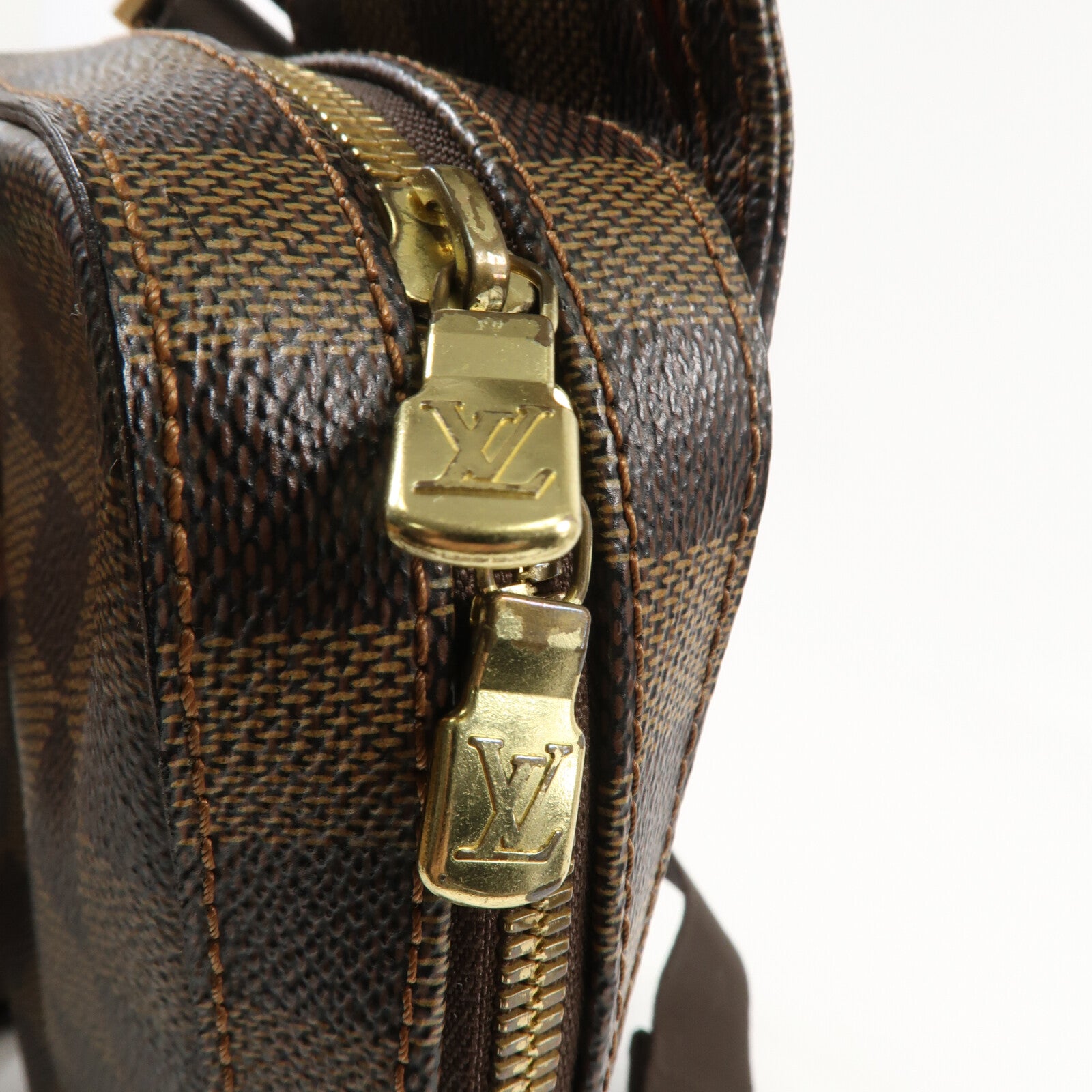 LOUIS VUITTON Damier Geronimos金扣腰包