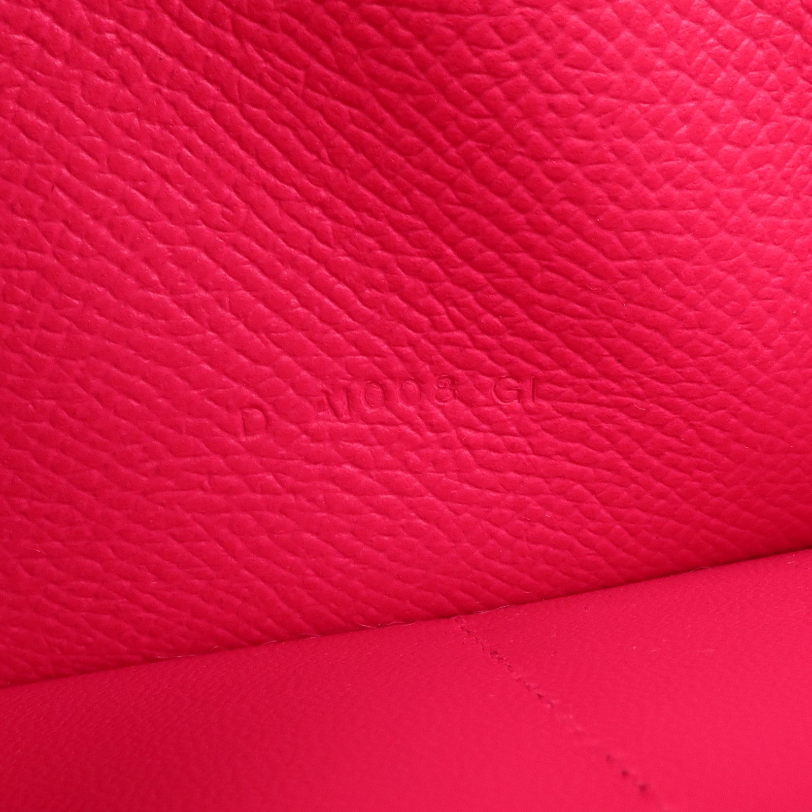 HERMES Epsom皮革Kelly Wallet金扣長錢包I6 Rose Extreme