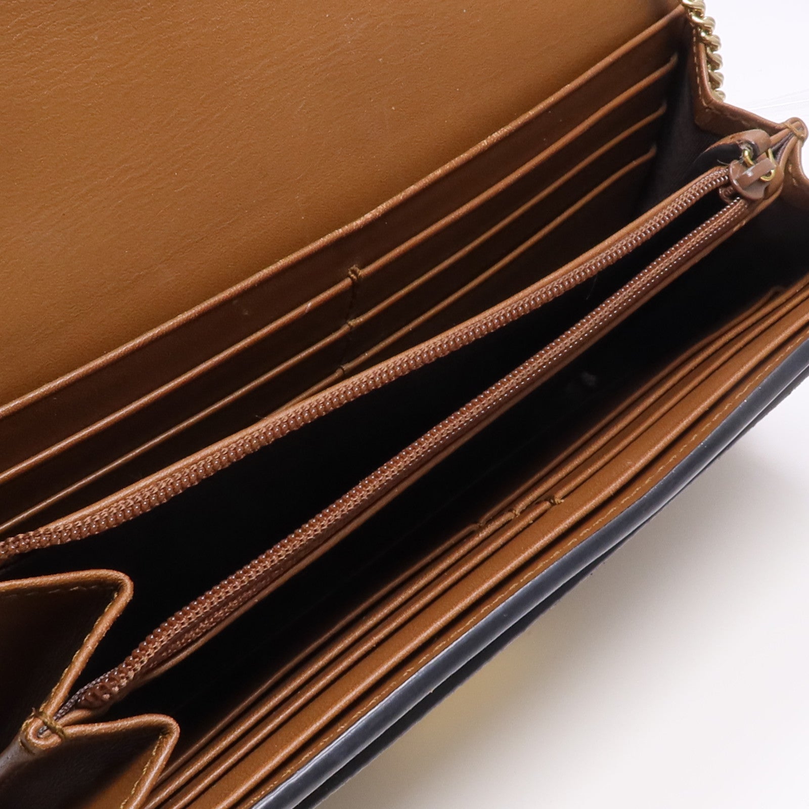 GUCCI 塗層帆布/皮革Padlock Wallet On Chain鏈帶肩背袋