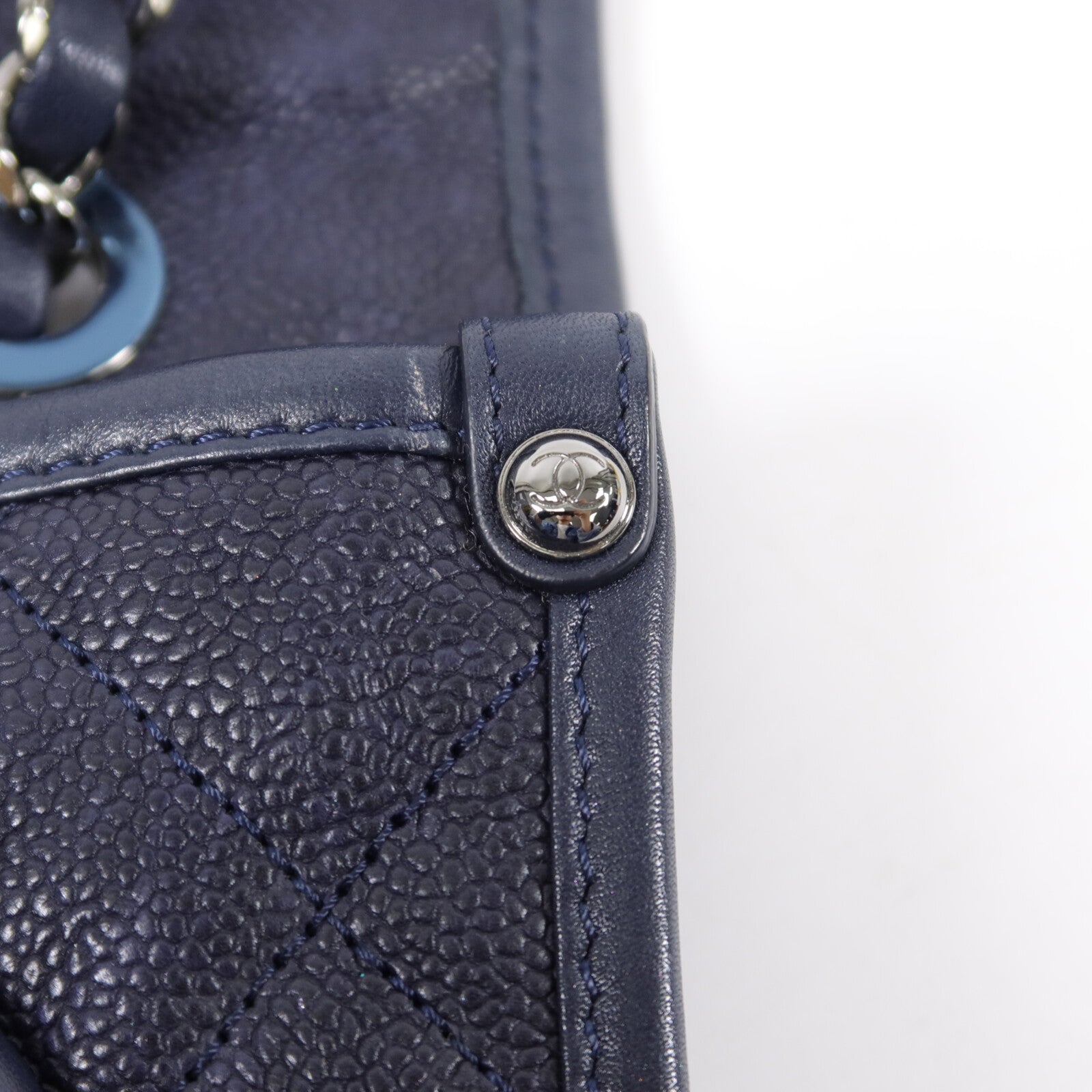 CHANEL 牛皮皮革French Riviera Chain Bag鏈帶肩背袋