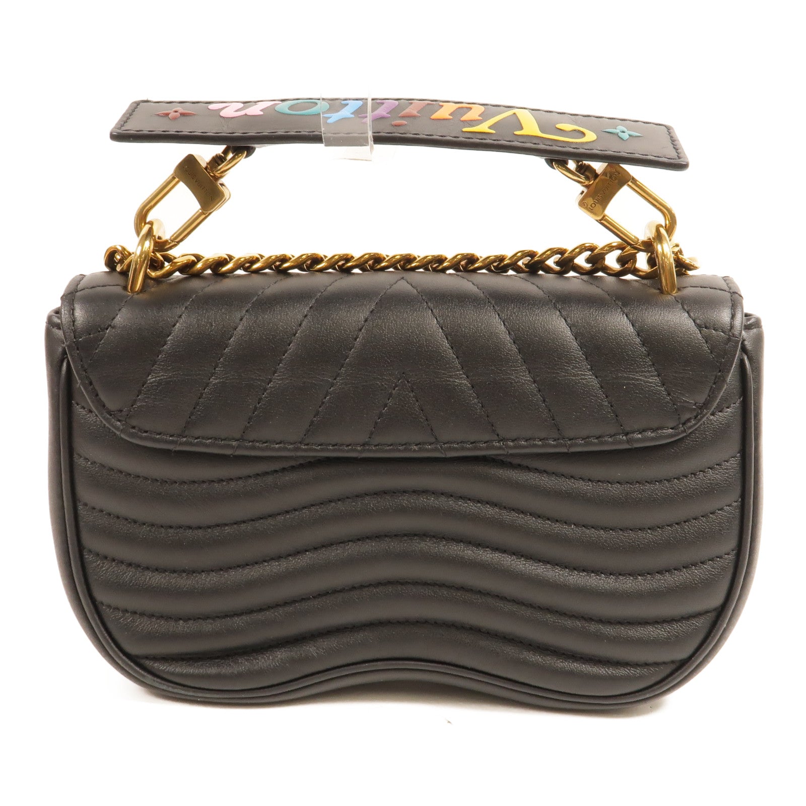 LOUIS VUITTON 牛皮皮革New Wave PM鏈帶手挽肩背兩用袋