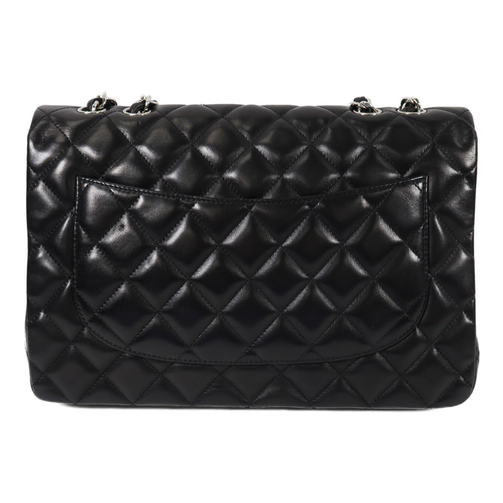 CHANEL 羊皮皮革Large Single Classic鏈帶肩背袋