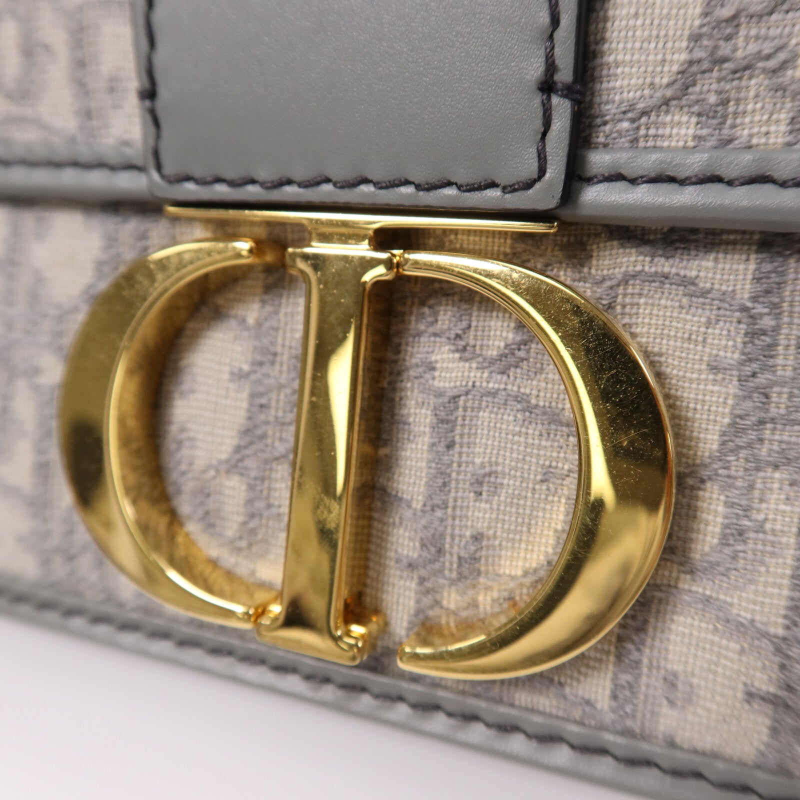 Dior 帆布Montaigne 30金扣肩背袋