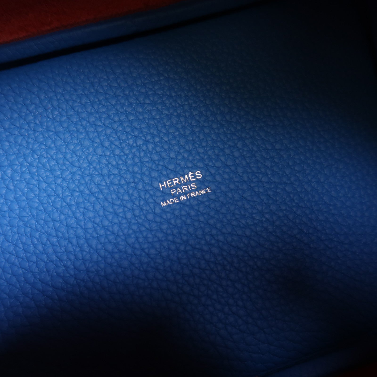 HERMES Clemence皮革Picotin PM銀扣手挽袋Rouge De Coeur/Rose Extreme/Bleu Zanzibar