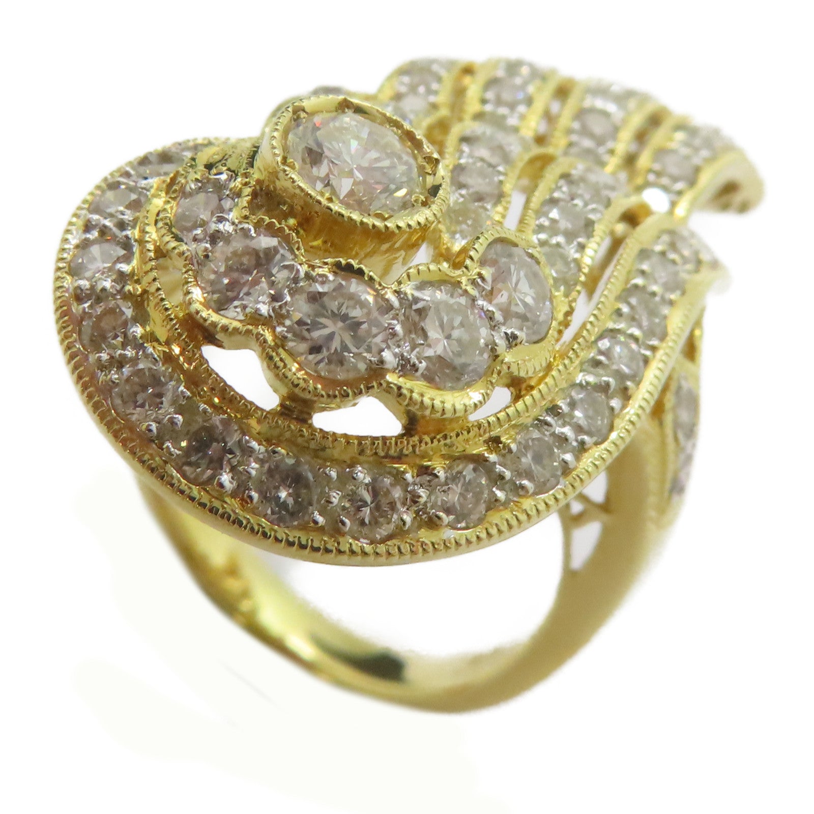 JEWELRY 【激減優惠】18K黃金Diamond Ring 0.32ct鑽石/1.88ct鑽石戒指US#6.5