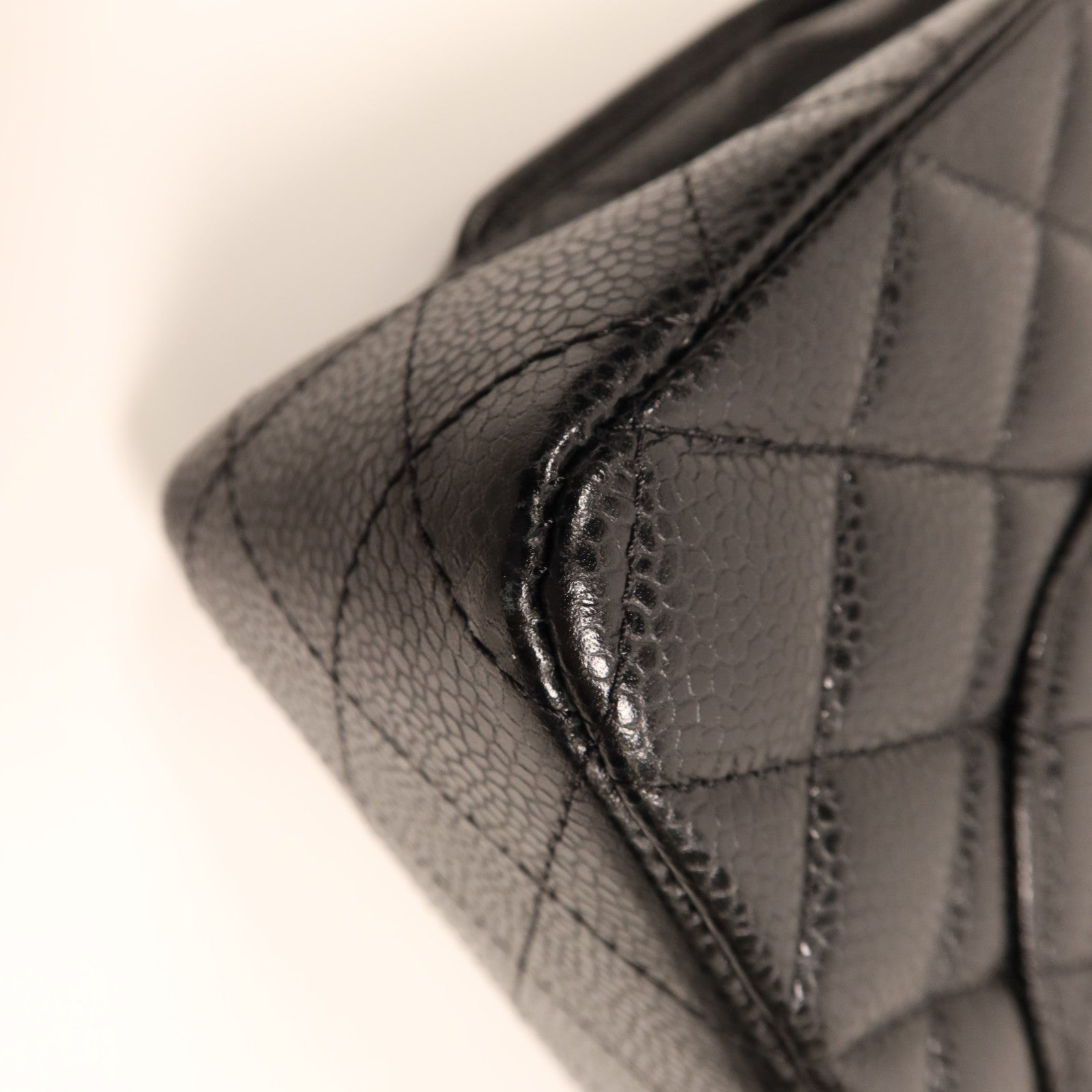 CHANEL 牛皮皮革Classic 25銀扣鏈帶肩背袋