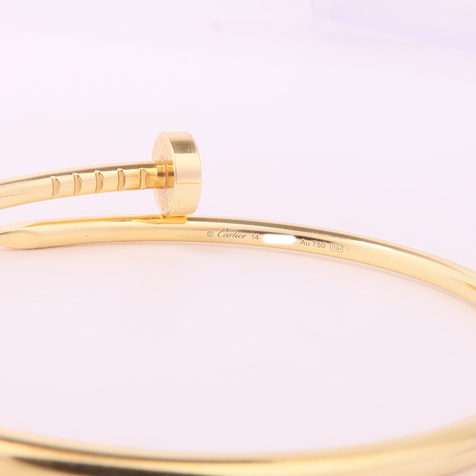 CARTIER【激減優惠】 18K黃金Juste Un Clou SM手鐲