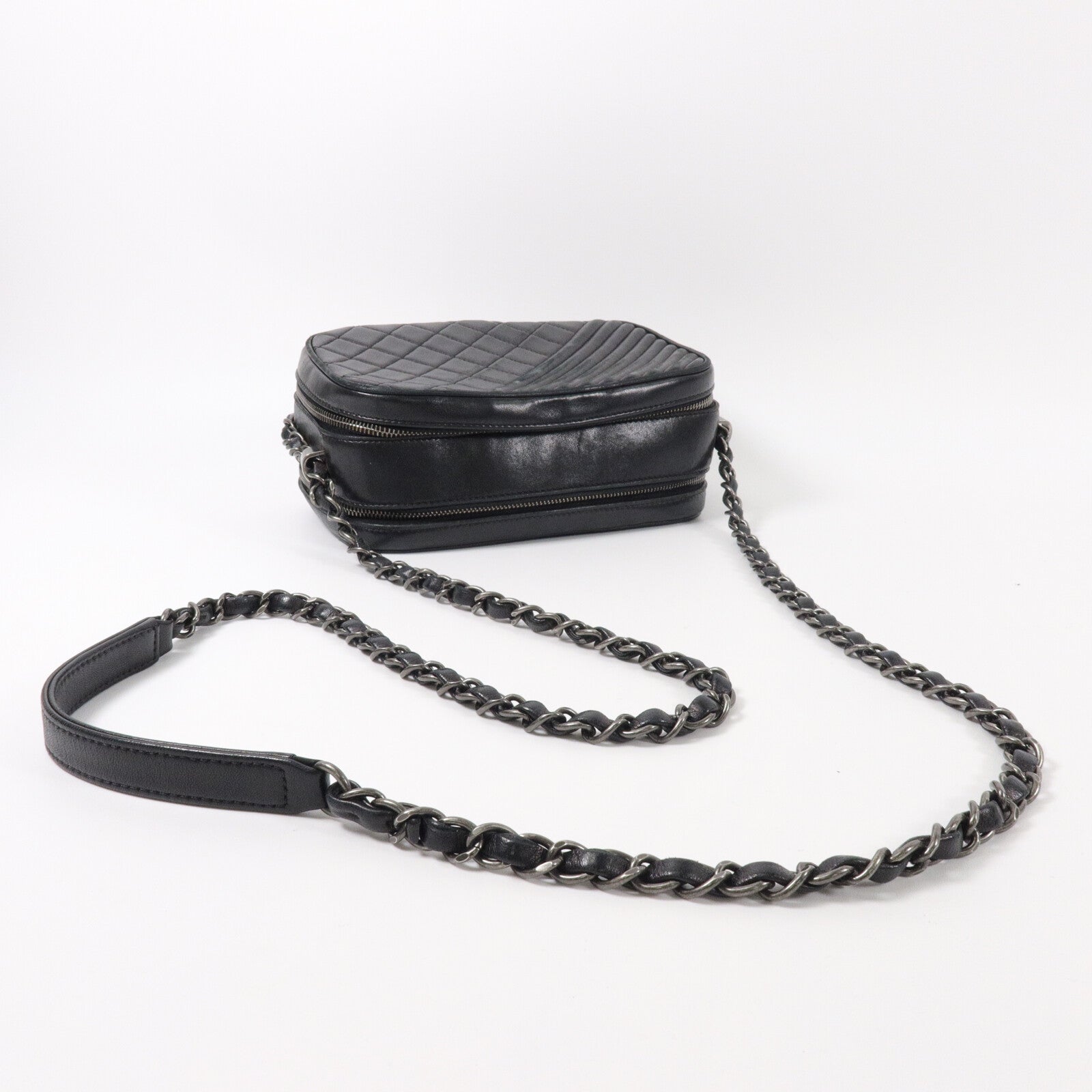CHANEL 羊皮皮革Chain Shoulder鏈帶肩背袋