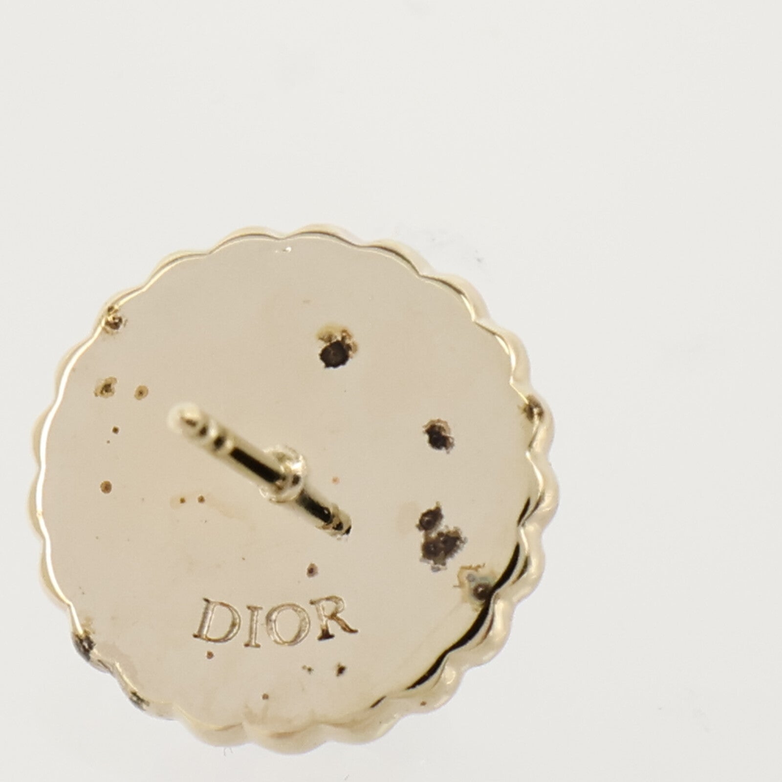 Dior PVC/金屬Petit CD Baroque Earrings耳環