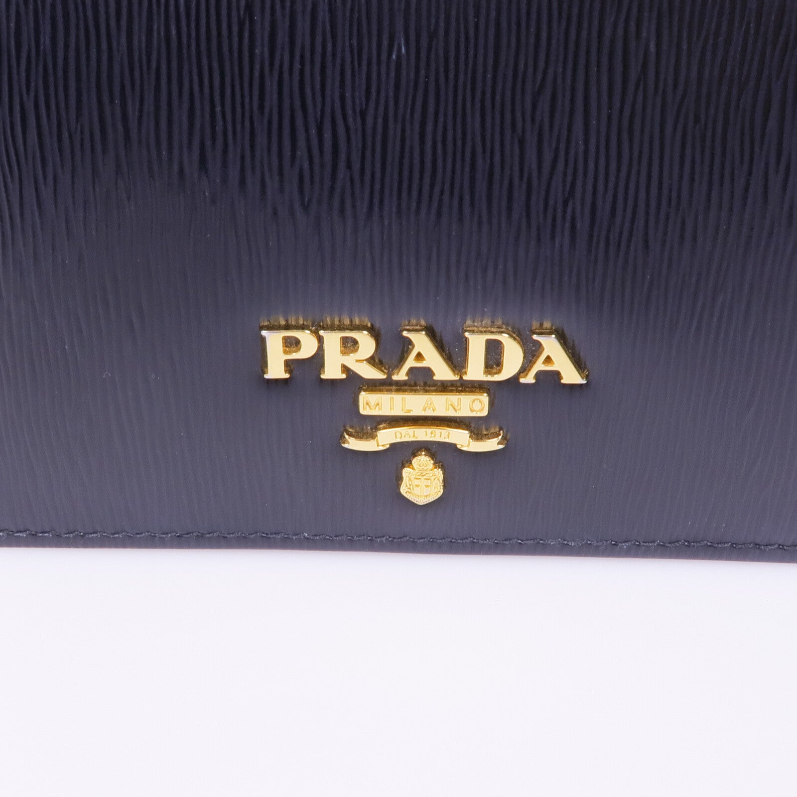 PRADA 牛皮皮革Wallet金扣錢包