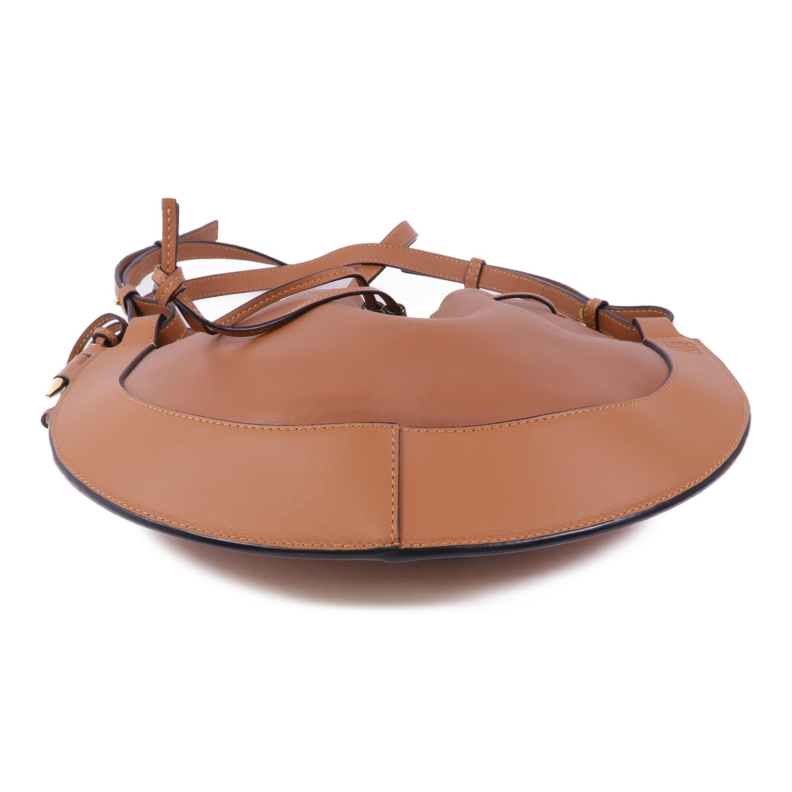 LOEWE 牛皮皮革Horseshoe金扣肩背袋