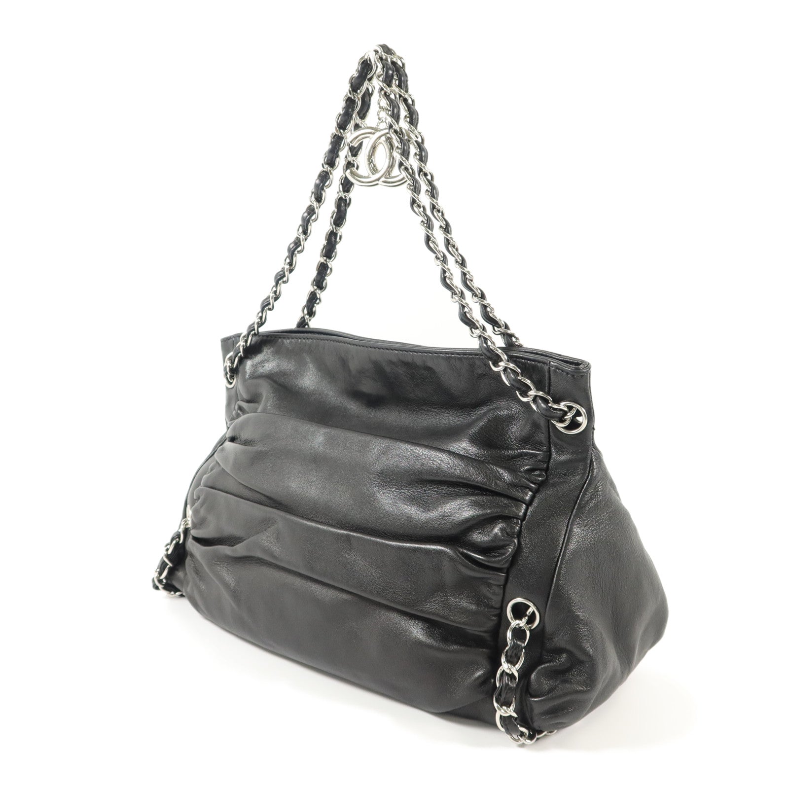 CHANEL 羊皮皮革Chain Shoulder鏈帶肩背袋