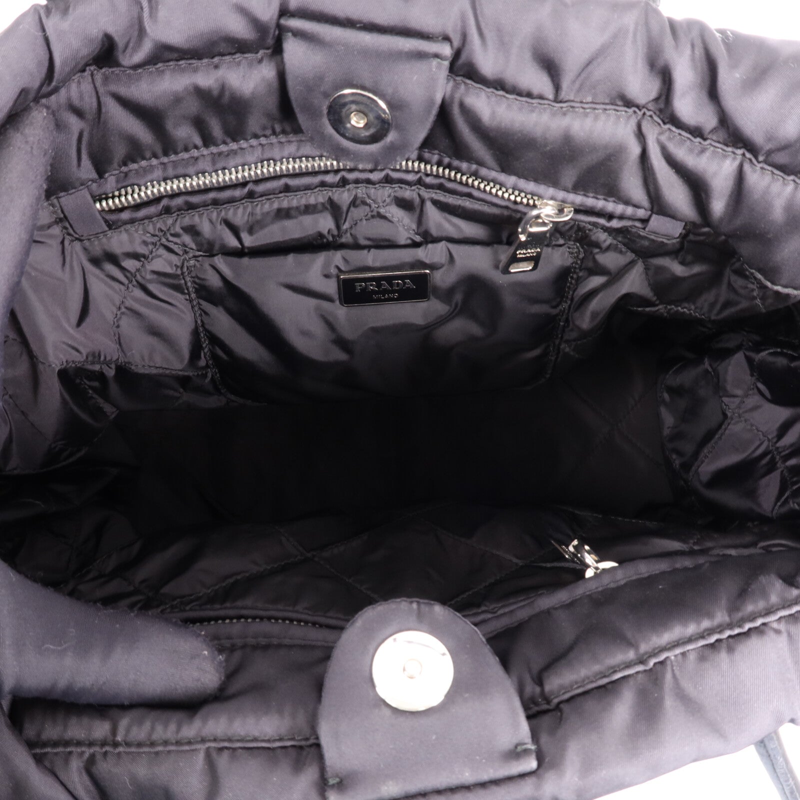 PRADA 尼龍2 Way Shoulder Bag銀扣手挽肩背兩用袋