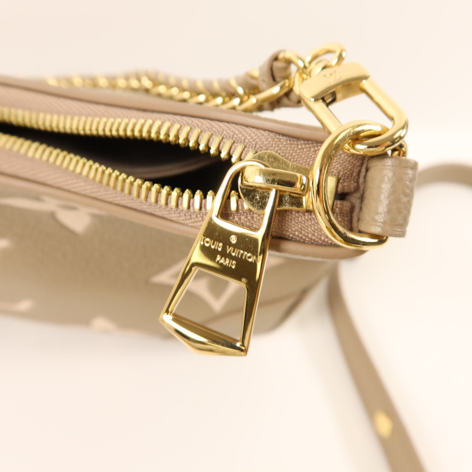 LOUIS VUITTON Monogram Empreinte Boulogne PM金扣手挽肩背兩用袋
