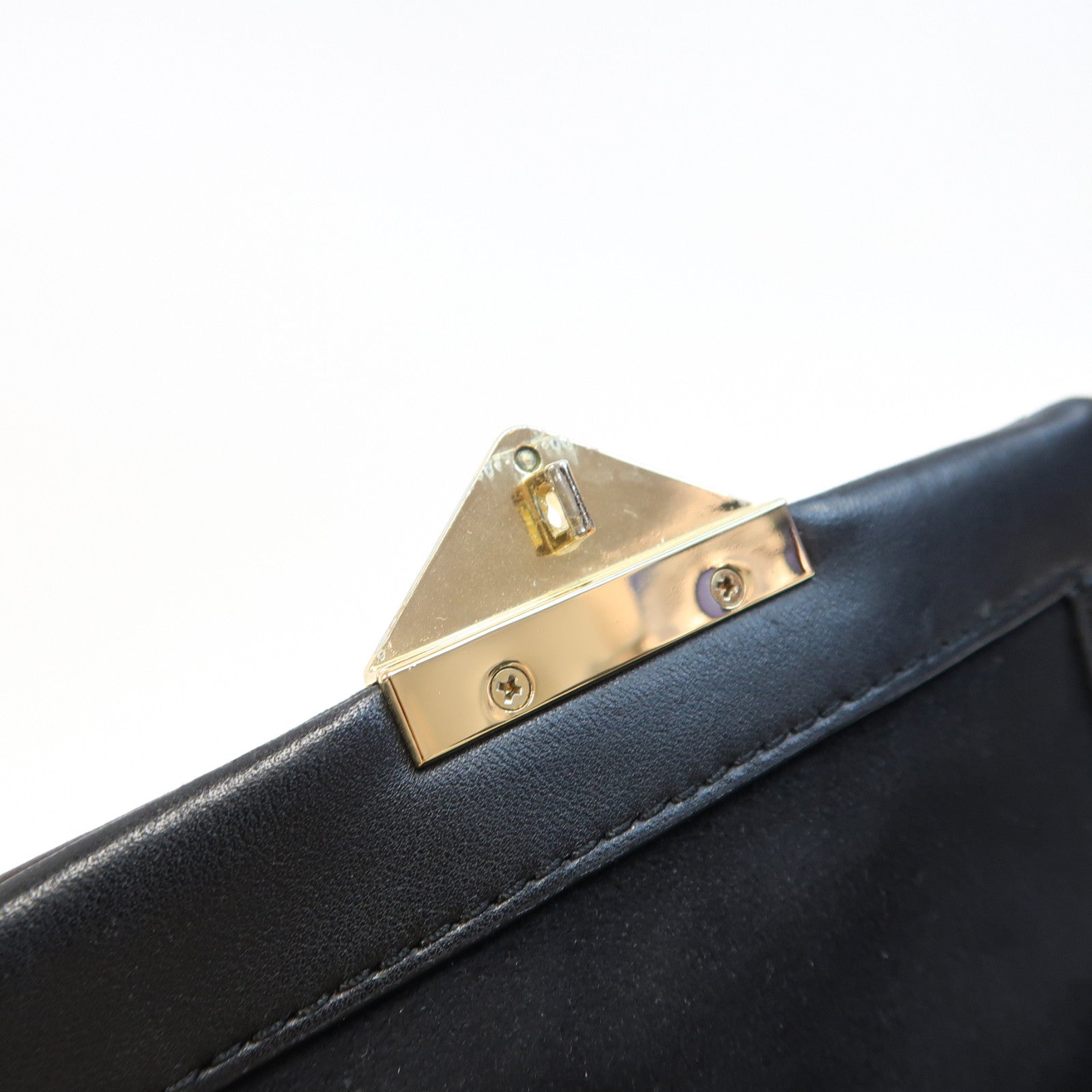 Michael Kors 牛皮皮革Chain Shoulder金扣鏈帶肩背袋黑色