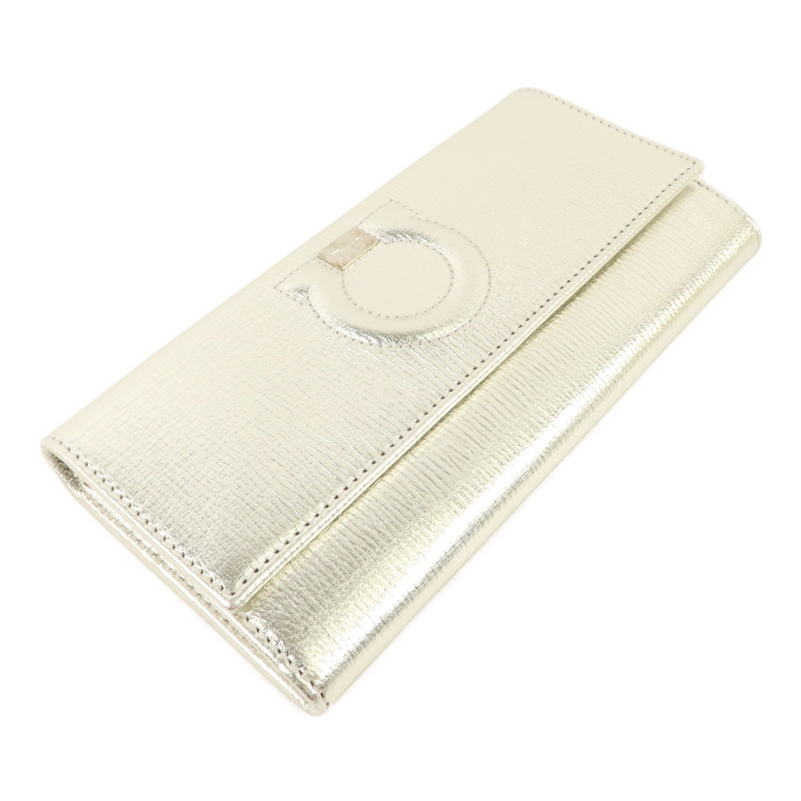 Salvatore Ferragamo 牛皮皮革Gancio City Long Wallet長錢包