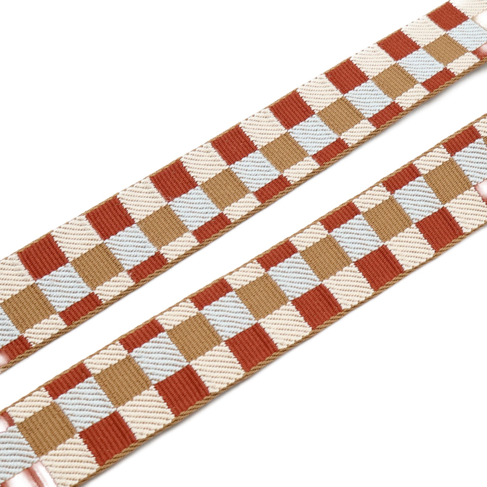 HERMES 帆布/皮革Strap銀扣肩背帶