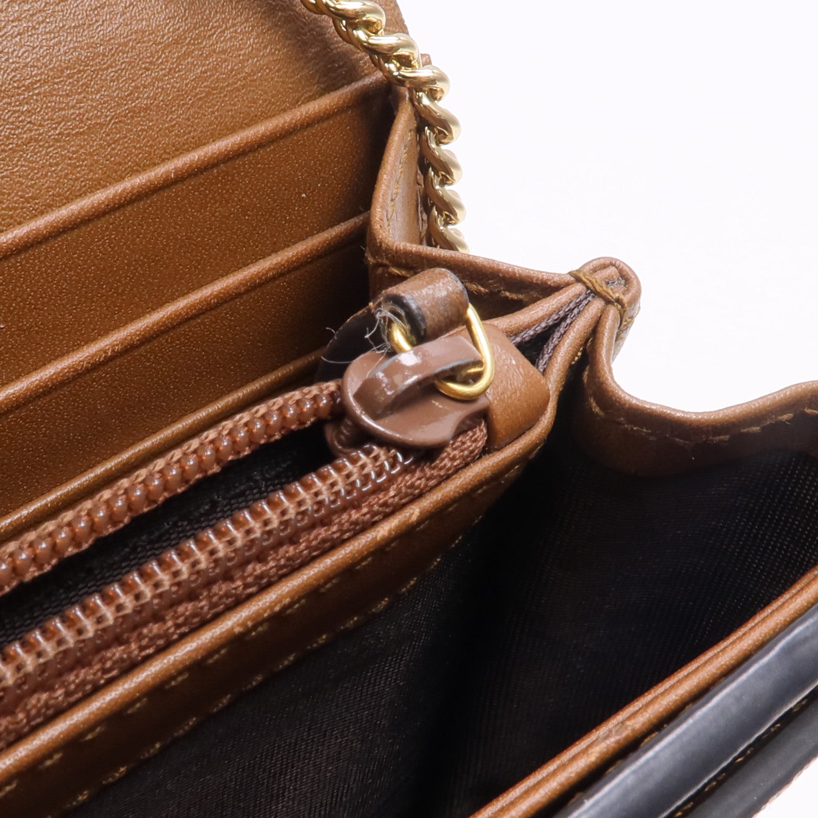 GUCCI 塗層帆布/皮革Padlock Wallet On Chain鏈帶肩背袋