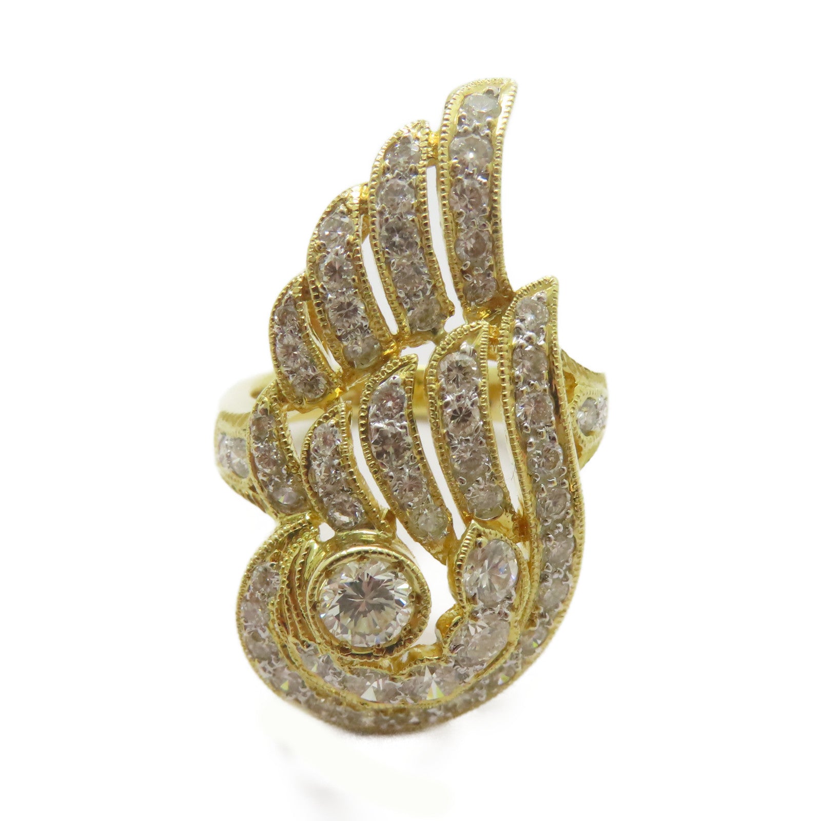 JEWELRY 【激減優惠】18K黃金Diamond Ring 0.32ct鑽石/1.88ct鑽石戒指US#6.5