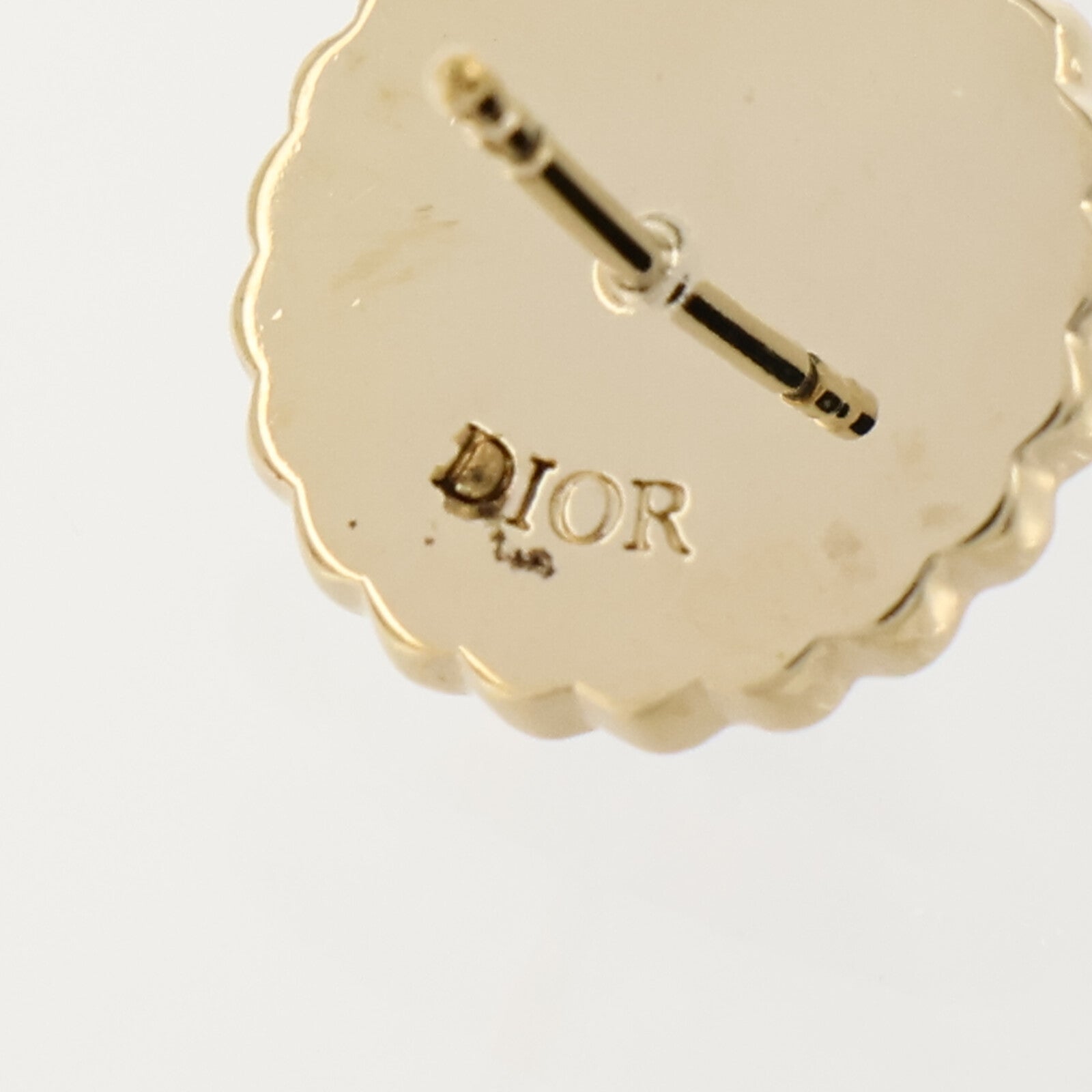 Dior PVC/金屬Petit CD Baroque Earrings耳環