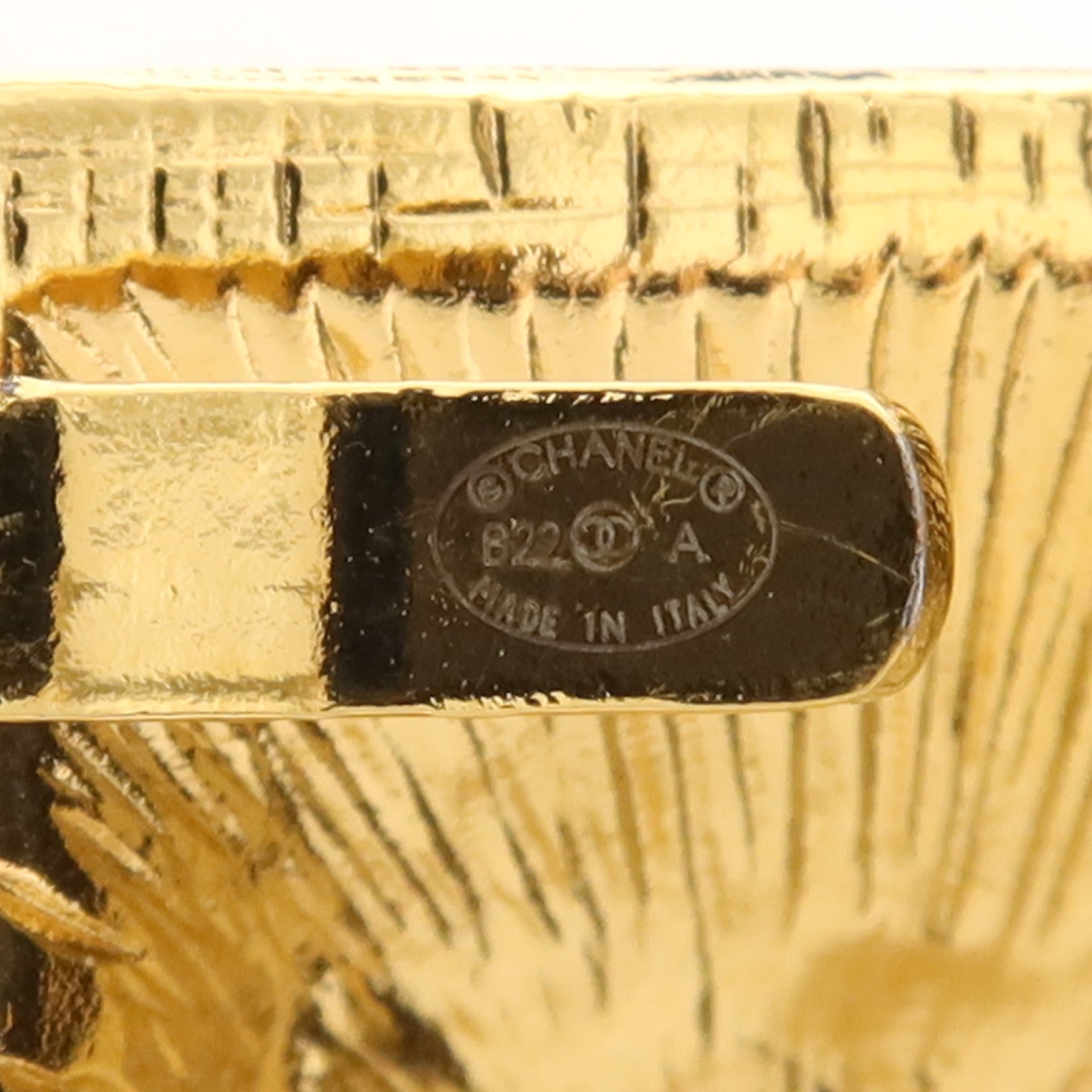 CHANEL 羊皮皮革Belt金扣皮帶