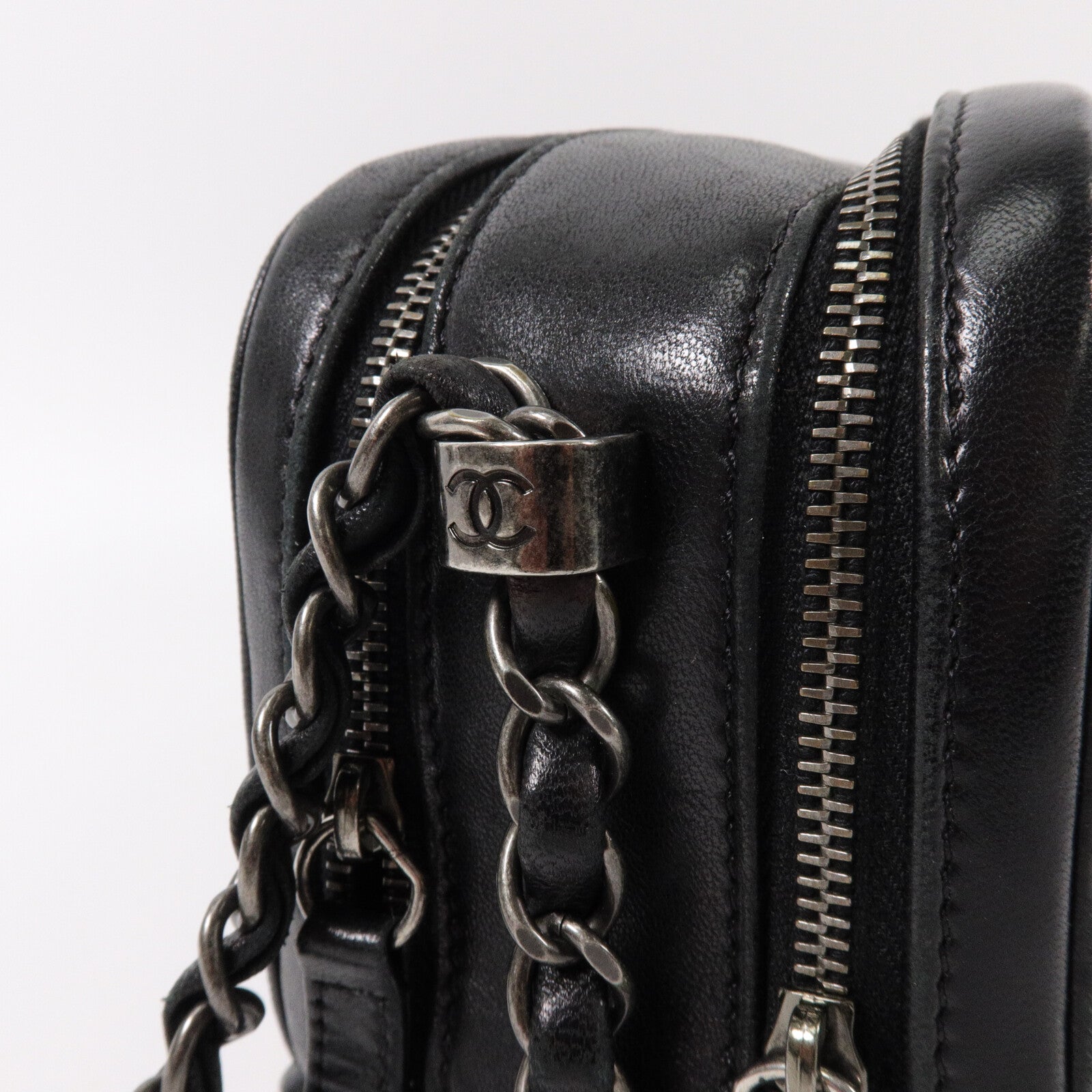 CHANEL 羊皮皮革Chain Shoulder鏈帶肩背袋