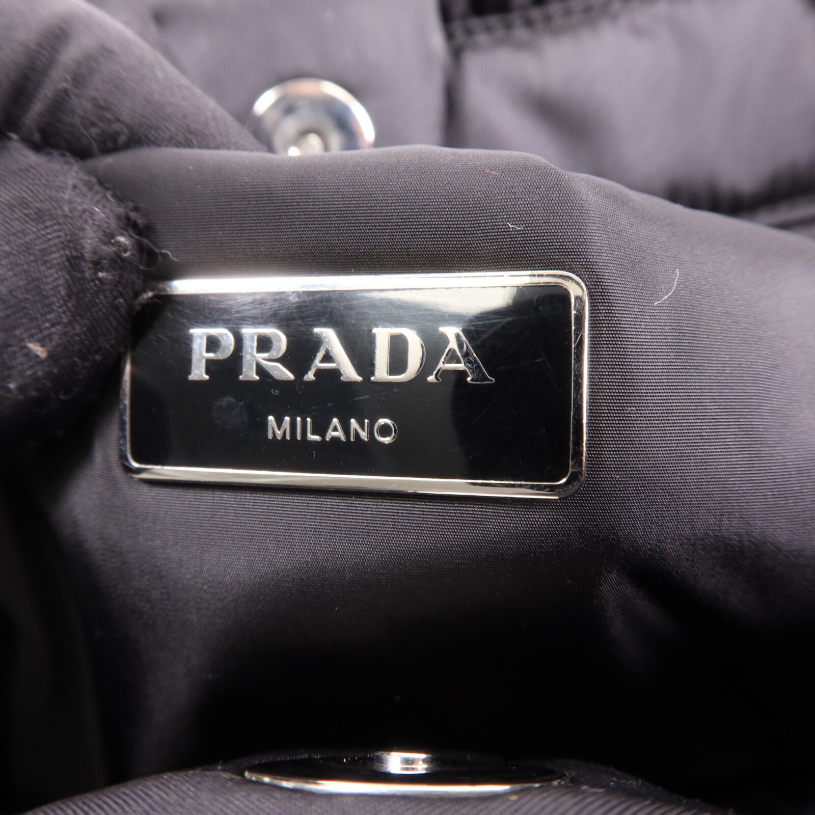 PRADA 尼龍2 Way Shoulder Bag銀扣手挽肩背兩用袋