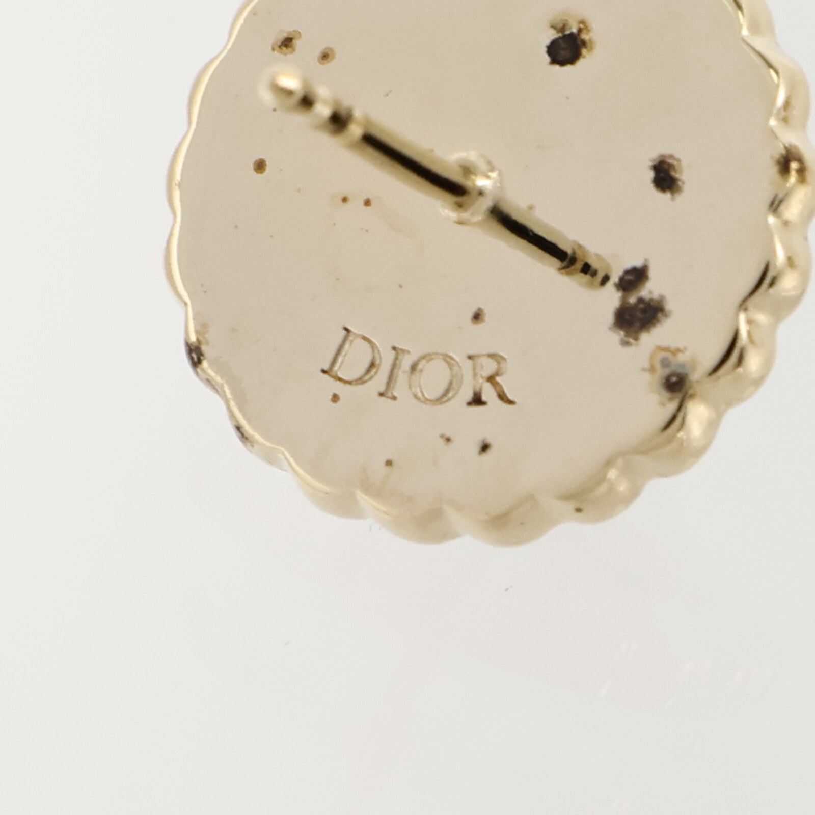 Dior PVC/金屬Petit CD Baroque Earrings耳環
