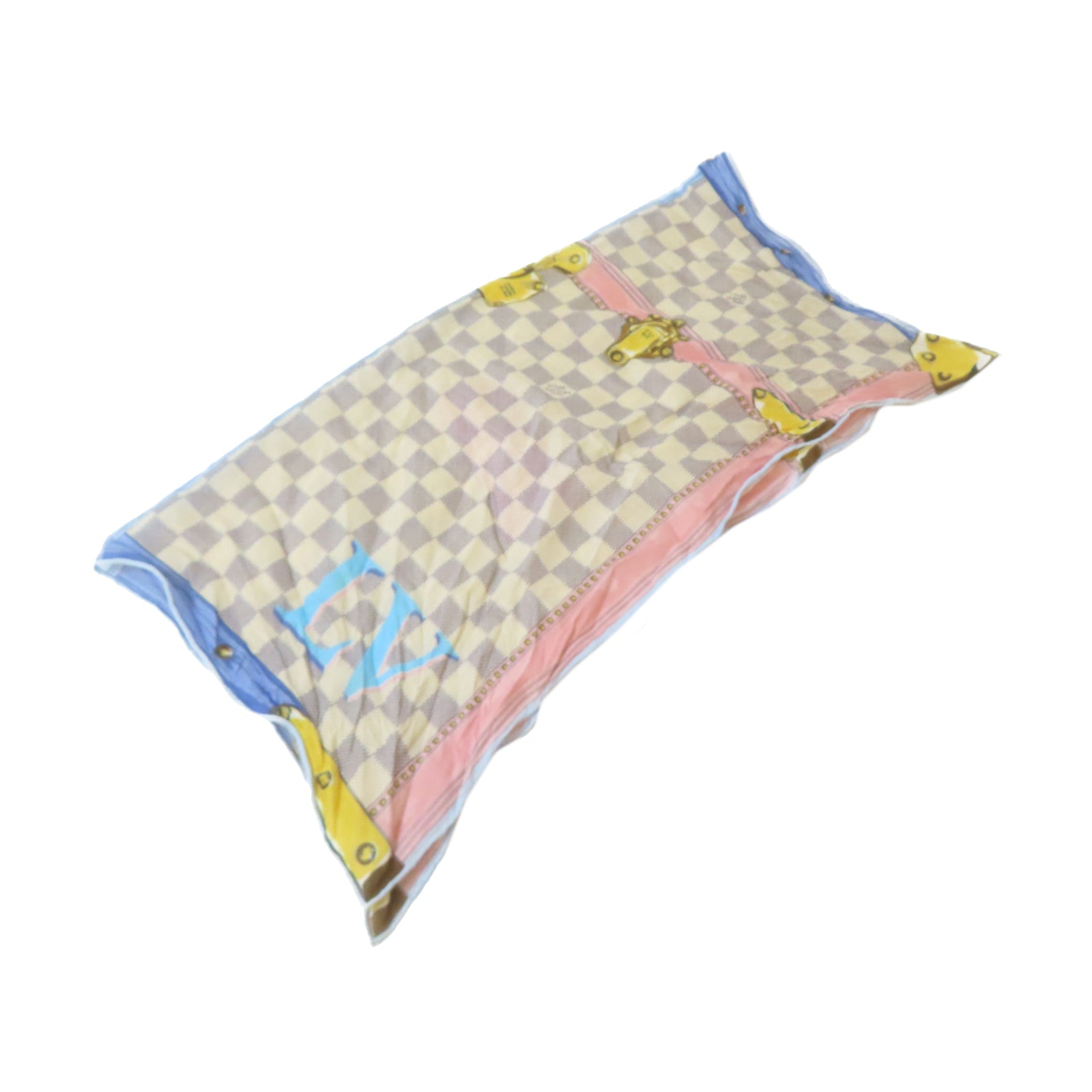 LOUIS VUITTON 【激減優惠】Damier Azur Summer Trunk Scarf絲巾彩色