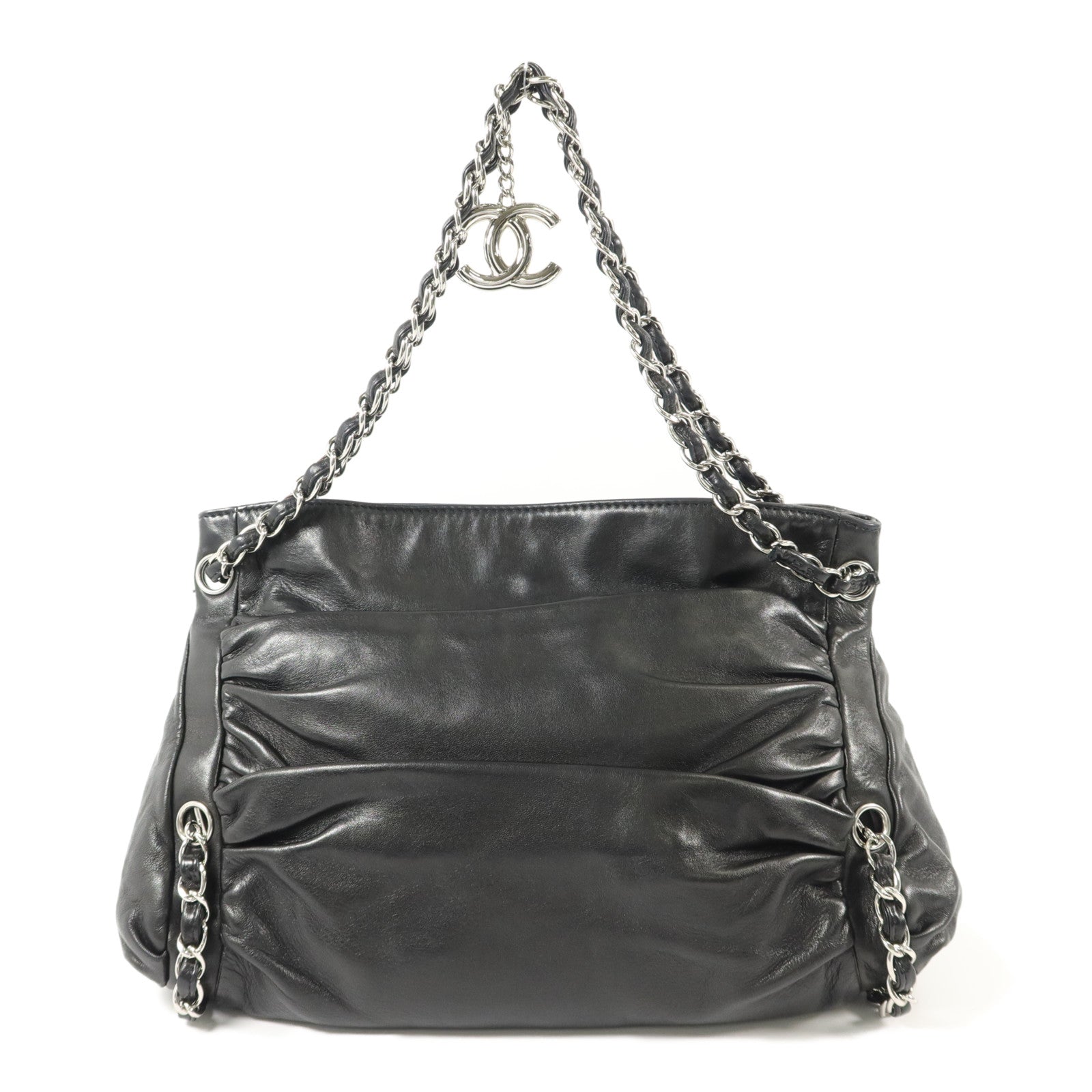 CHANEL 羊皮皮革Chain Shoulder鏈帶肩背袋