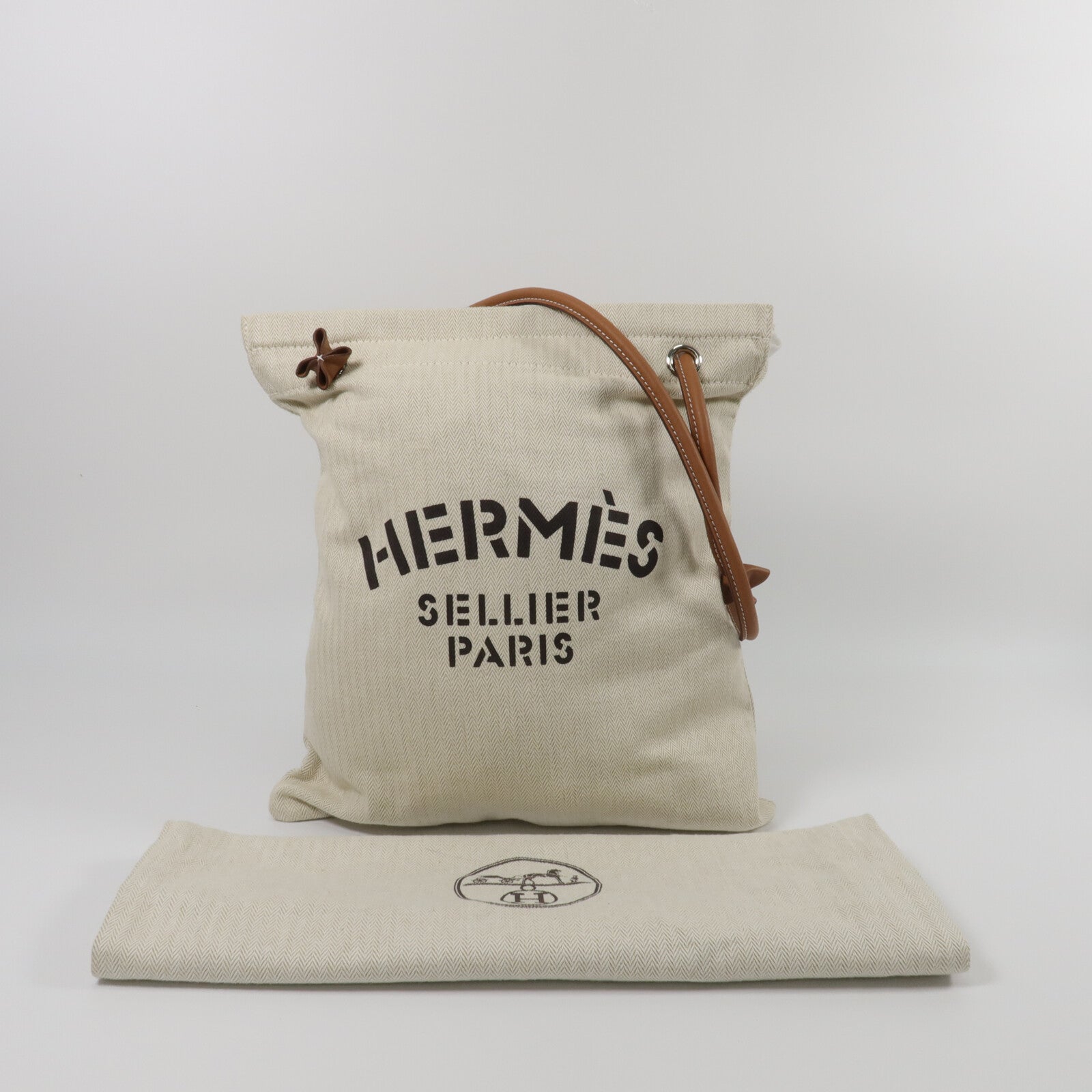HERMES 帆布Aline Grooming手挽袋
