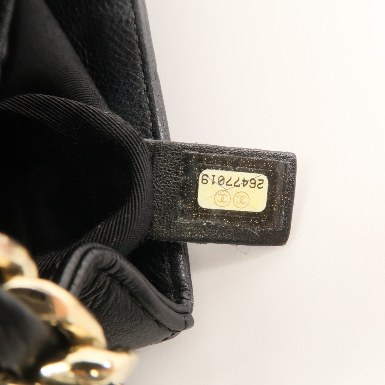 CHANEL 牛皮皮革Chain Shoulder鏈帶肩背袋