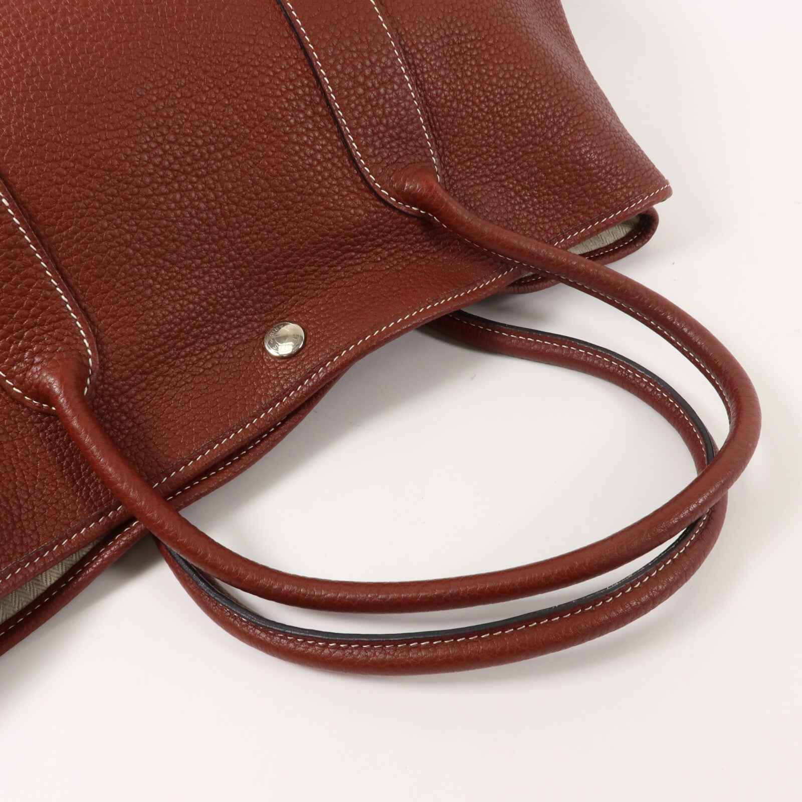 HERMES Negonda皮革Garden Party PM手挽袋Rouge H