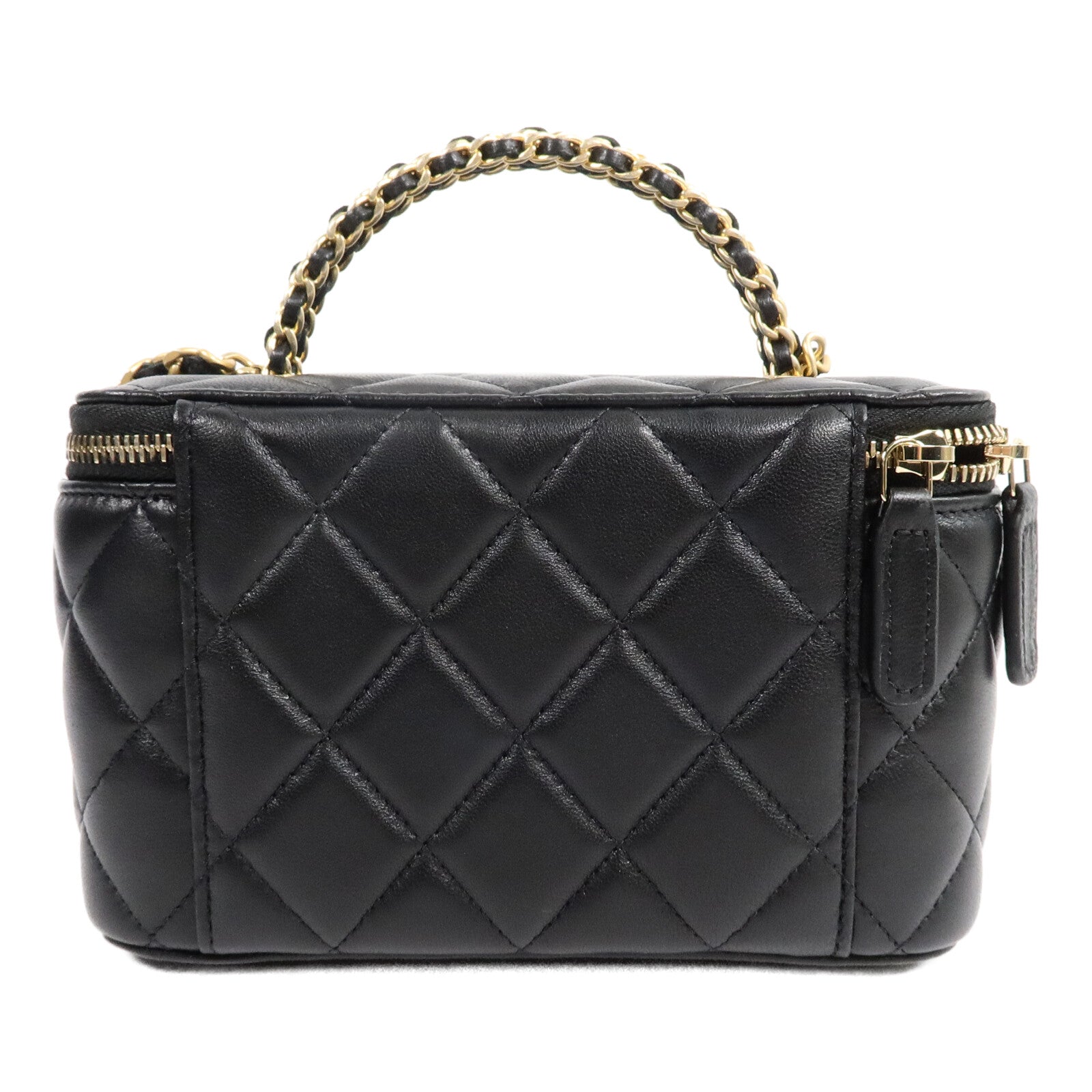 CHANEL 羊皮皮革Vanity Case With Top Handle手挽肩背兩用袋