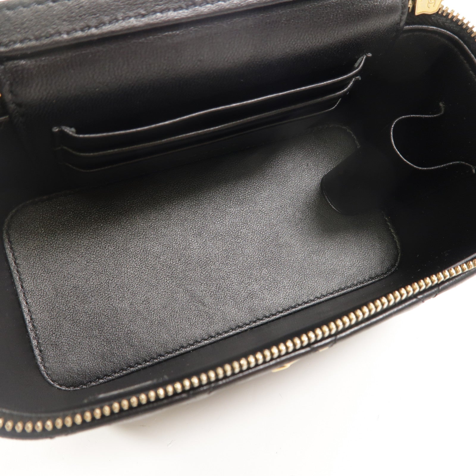 CHANEL 羊皮皮革Vanity Case鏈帶肩背袋