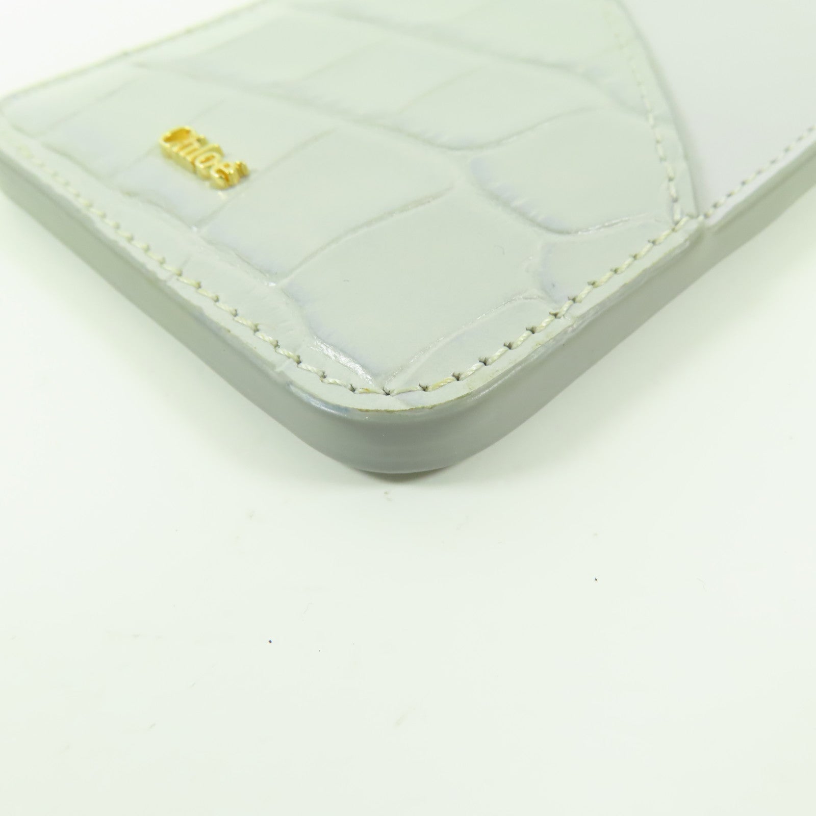 Chloe 牛皮皮革Card Holder金扣卡片套