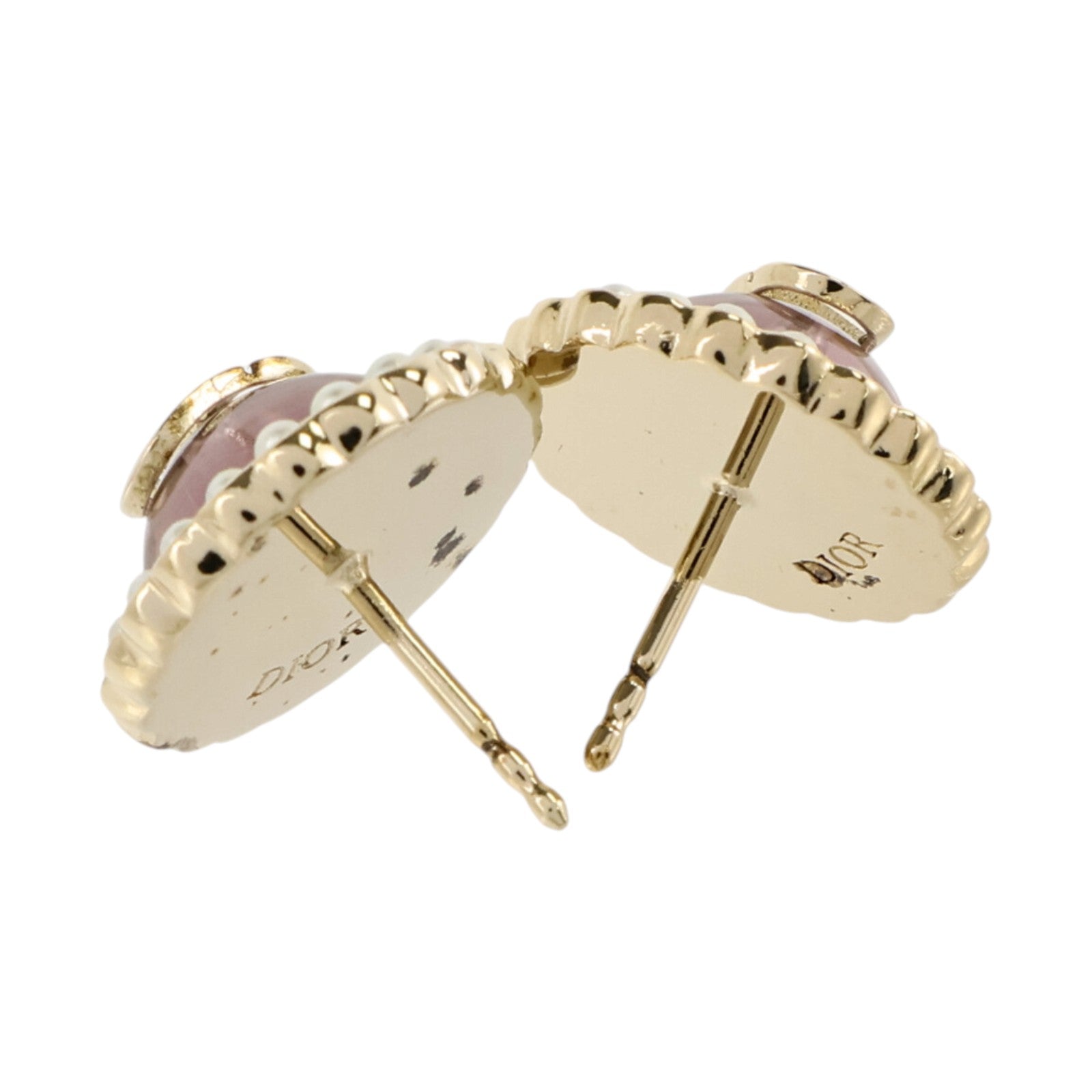 Dior PVC/金屬Petit CD Baroque Earrings耳環