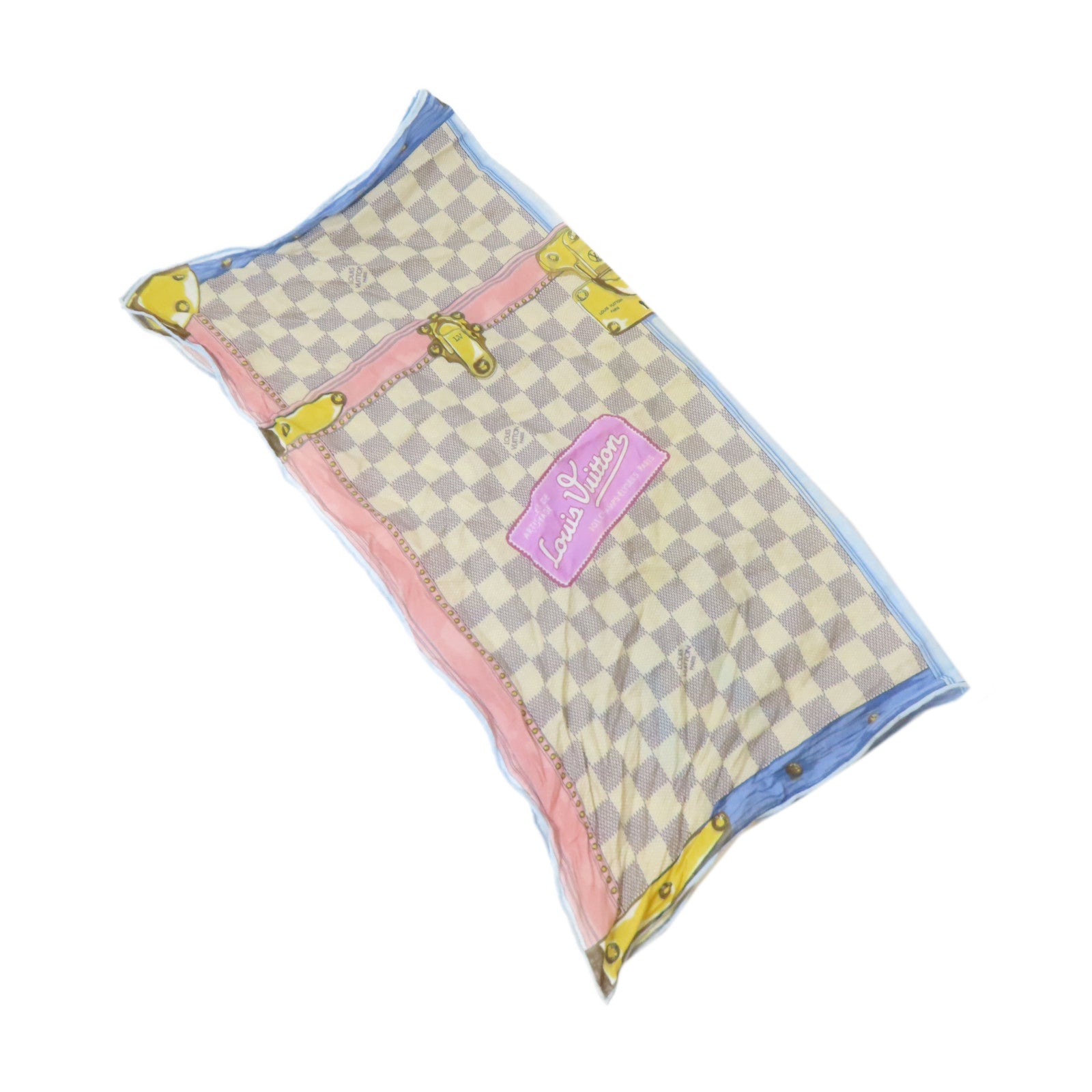 LOUIS VUITTON 【激減優惠】Damier Azur Summer Trunk Scarf絲巾彩色