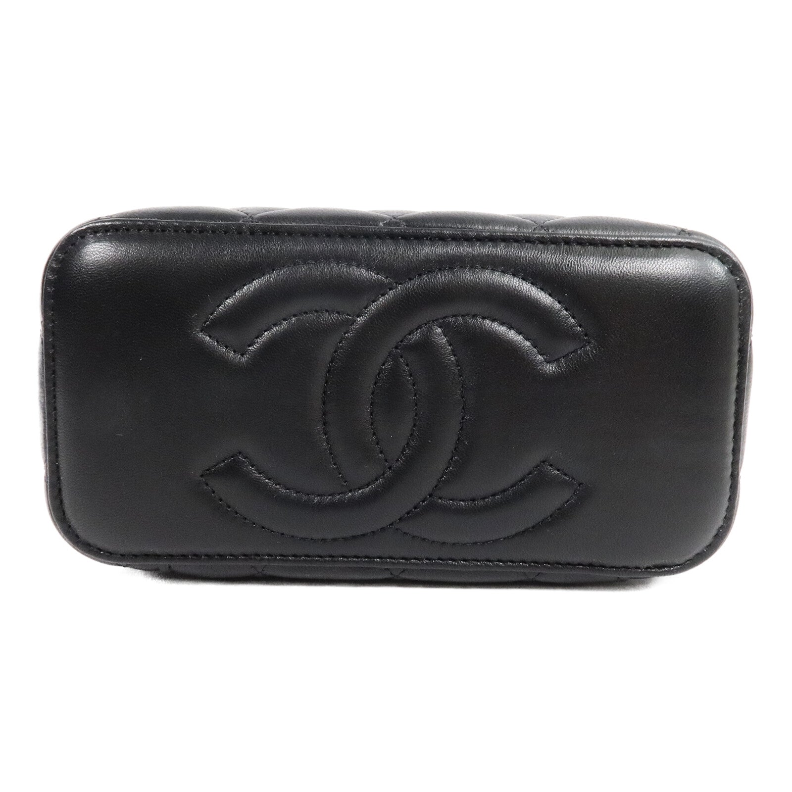 CHANEL 羊皮皮革Vanity Case With Top Handle手挽肩背兩用袋