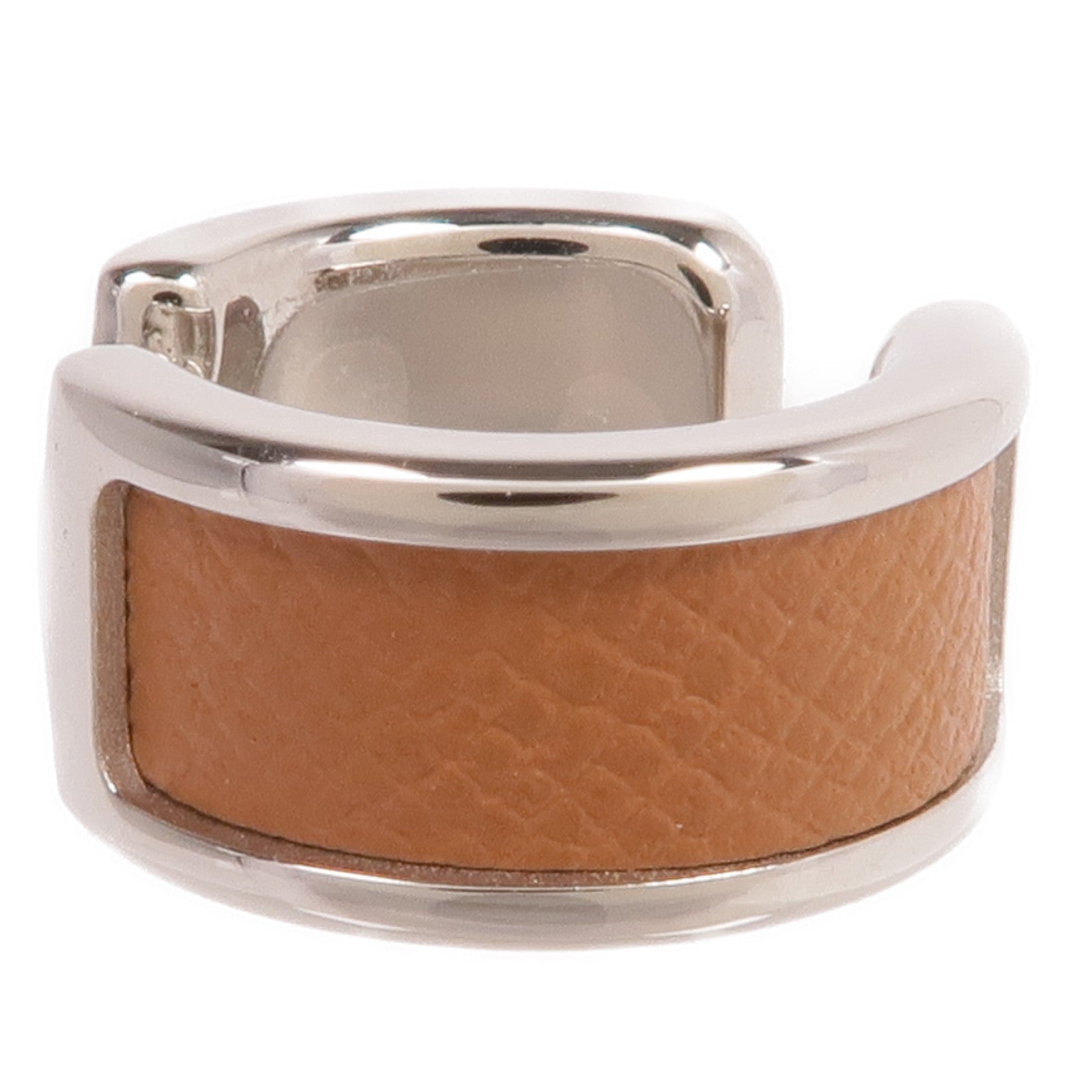 HERMES 金屬/Epsom皮革Olympe Ear Cuff耳夾Gold